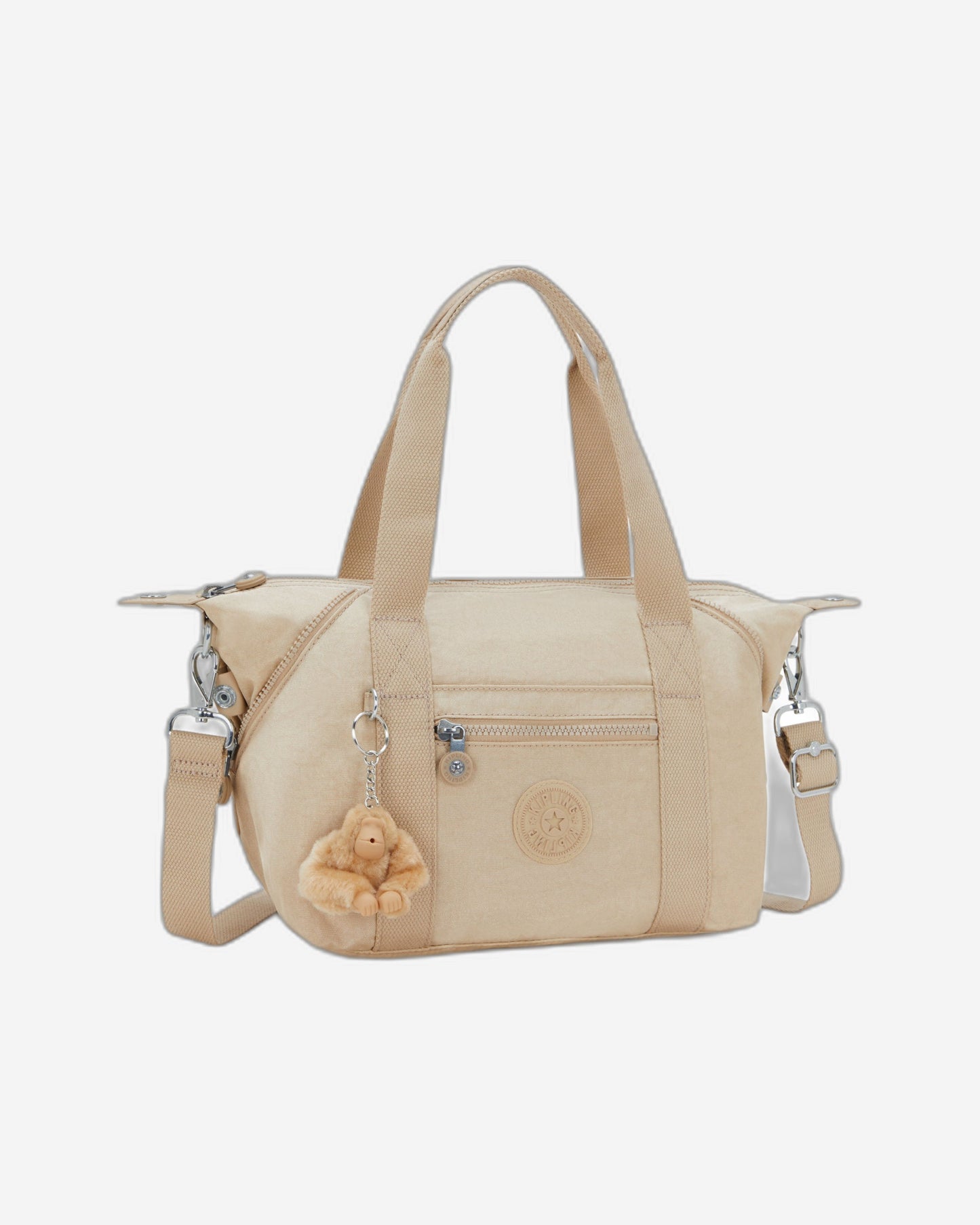 حقيبة يد صغيرة Kipling Art Mini Sparkled Beige (بحزام كتف قابل للإزالة) 15410-5DV