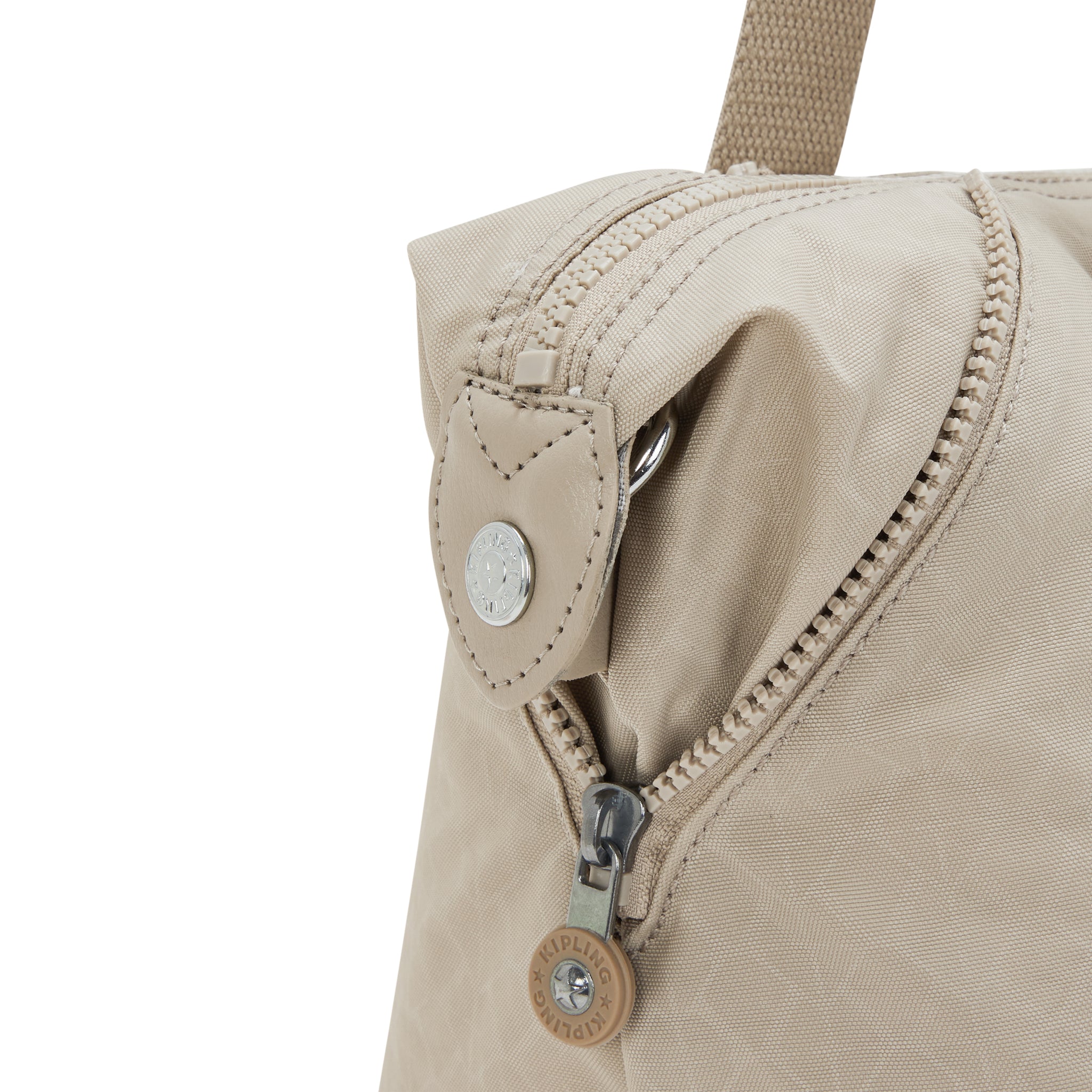 حقيبة يد كيبلينج آرت ميني سيجنتشر صغيرة منقوشة باللون البيج 15410-96A