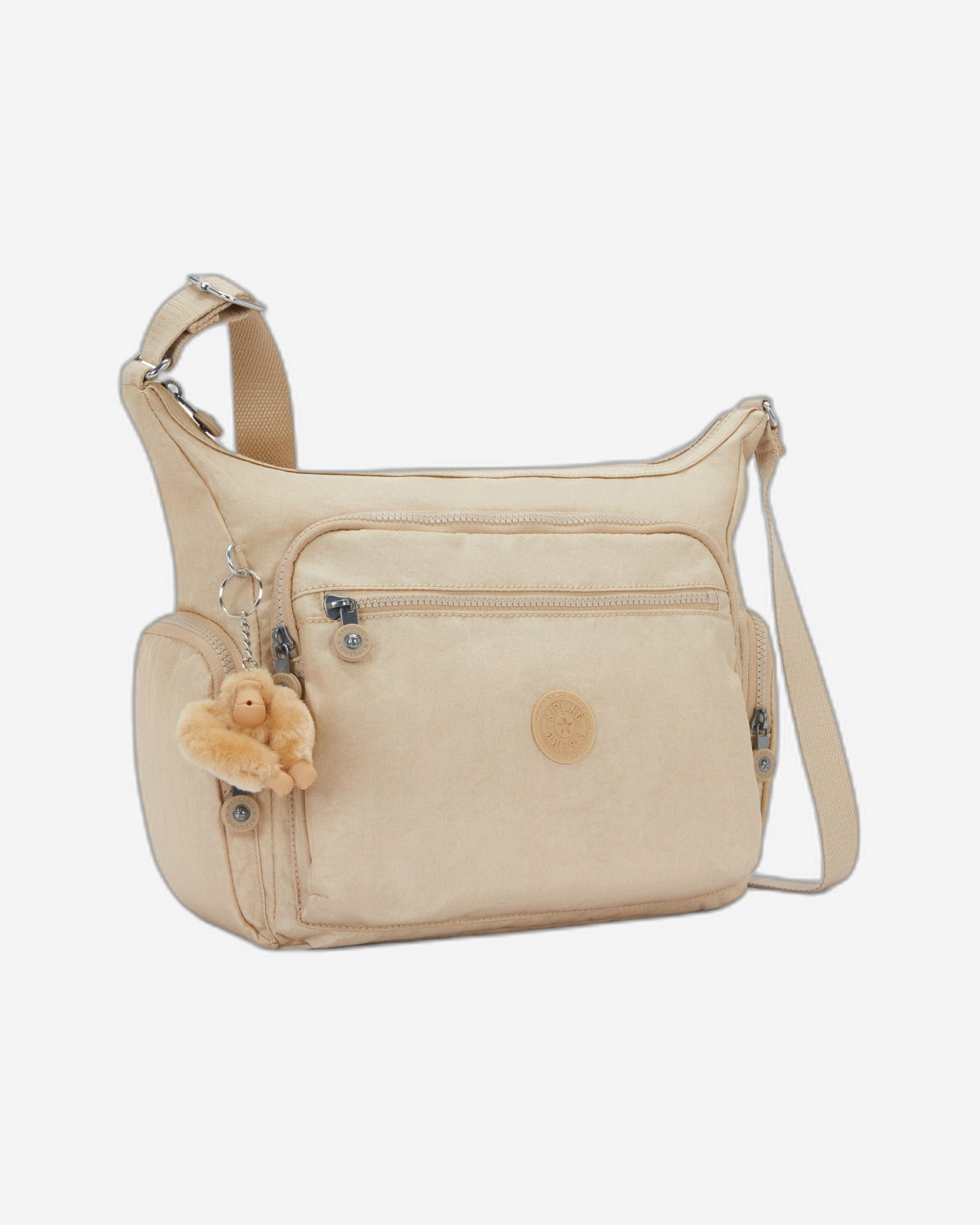حقيبة Kipling Gabbie Sparkled Beige كبيرة الحجم 22621-5DV
