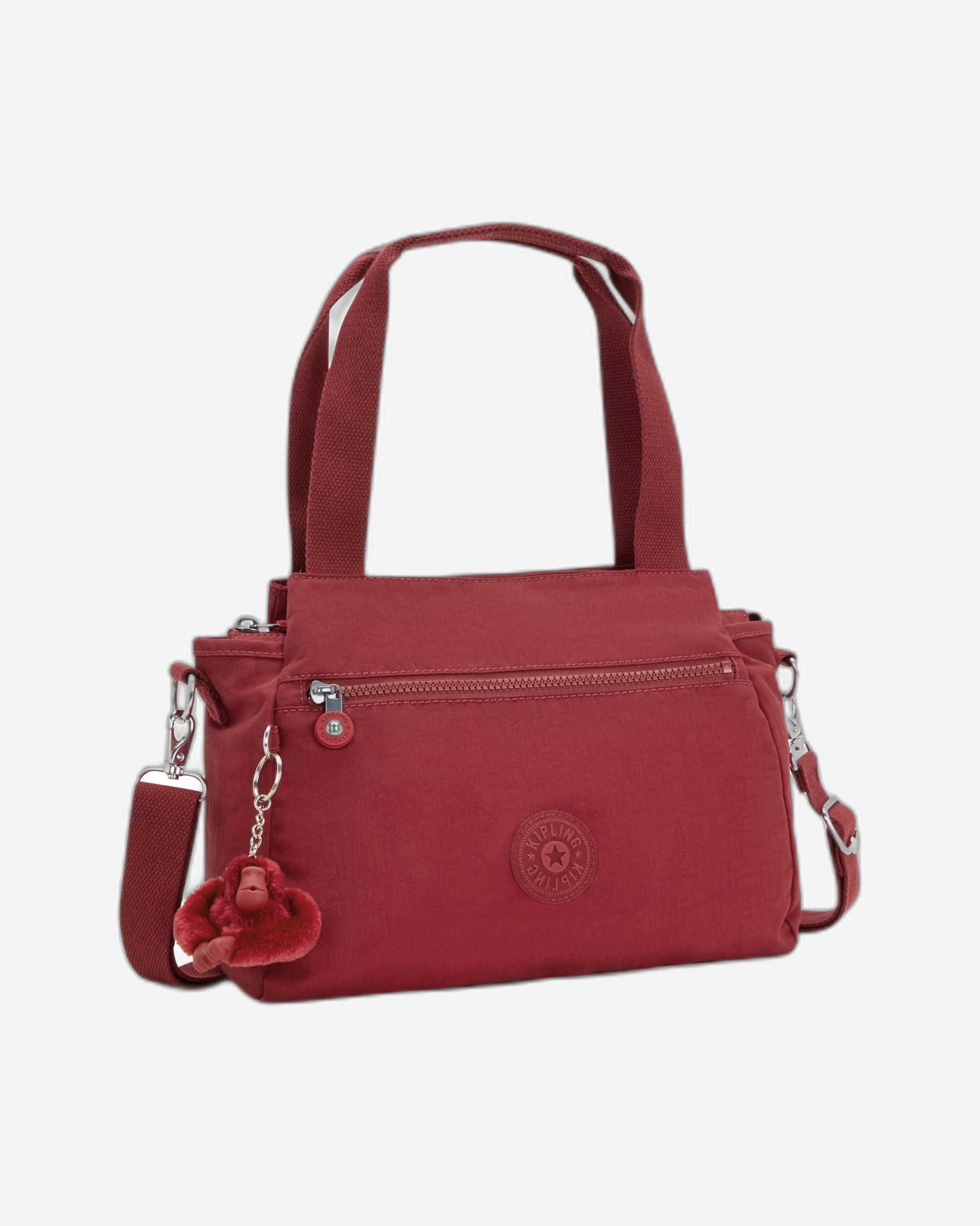 حقيبة كتف كيبلينج إليسيا فانكي ريد متوسطة الحجم 43791-4SS