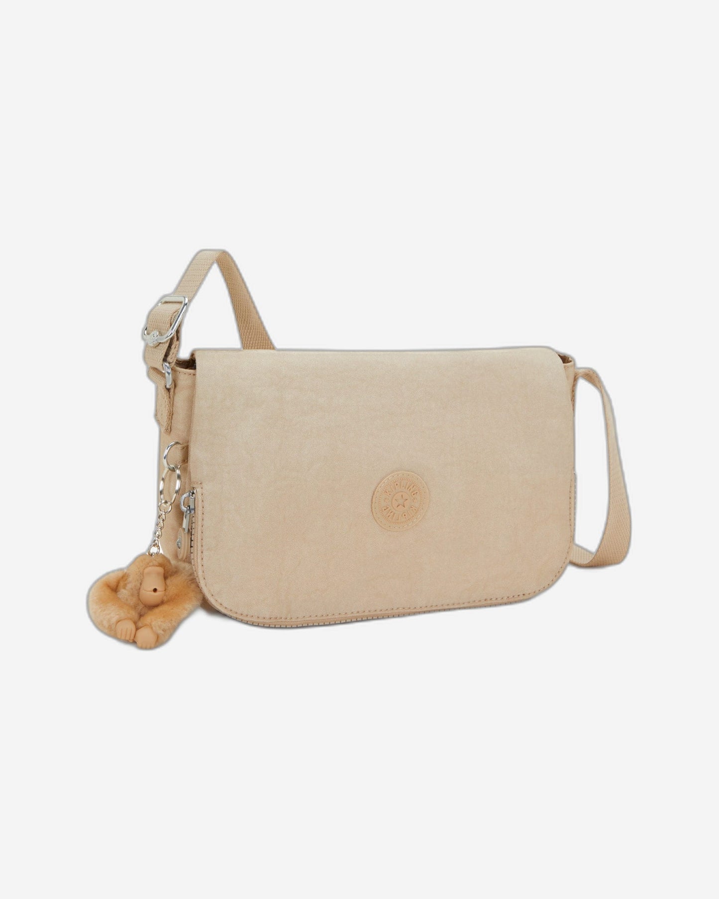 Kipling Earthbeat S Sparkled Beige حقيبة كروسبودي صغيرة I2503-5DV