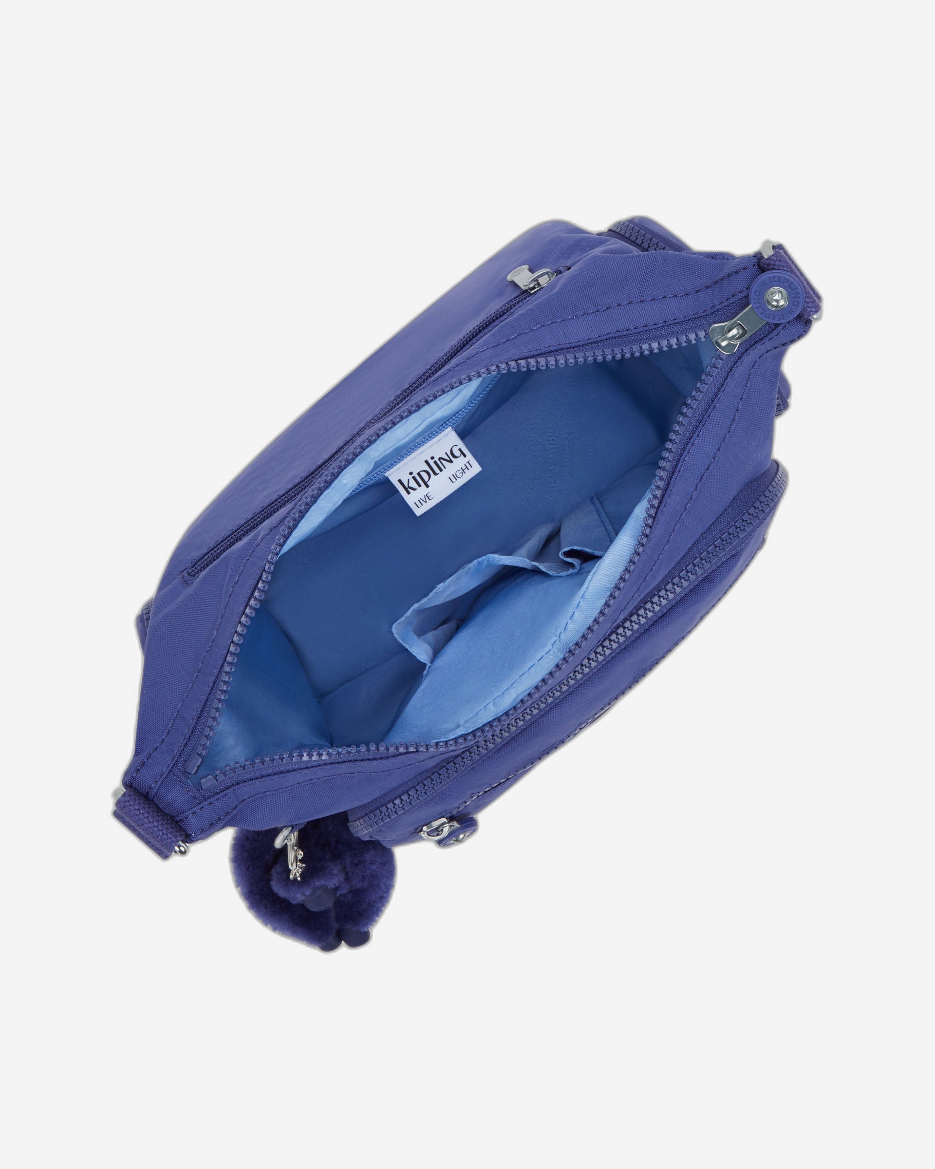 حقيبة Kipling Gabbie S متوسطة الحجم باللون الأزرق المحيطي I2531-24U