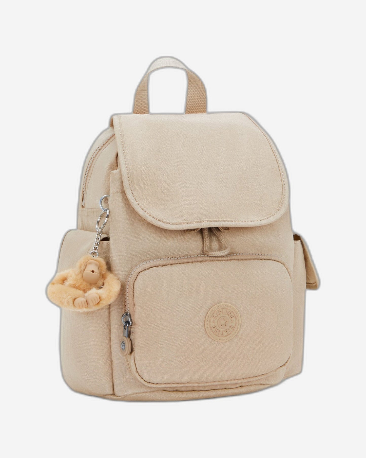 حقيبة ظهر صغيرة Kipling City Pack Mini Sparkled Beige I2671-5DV