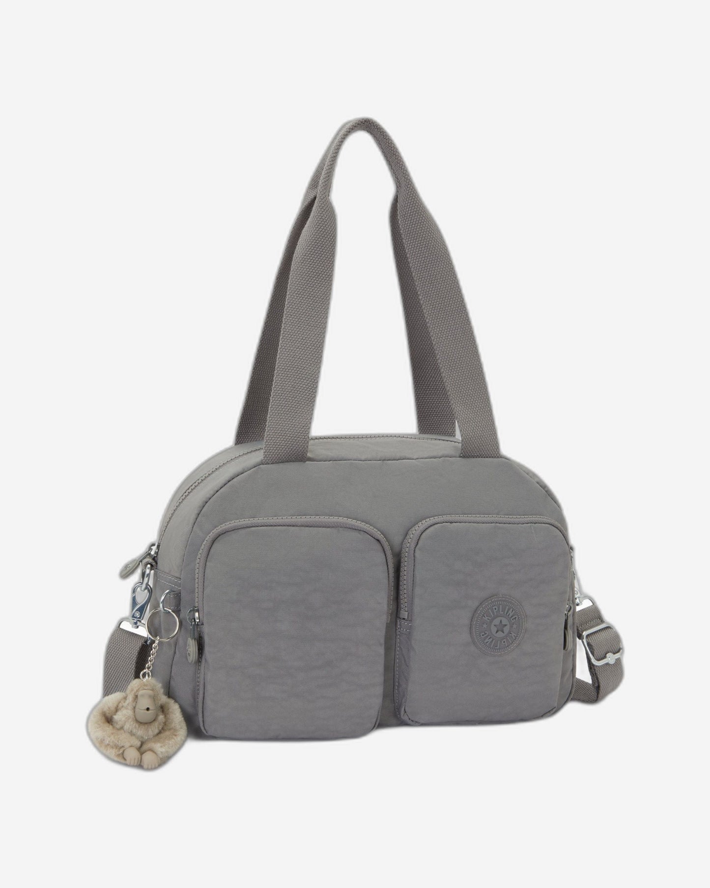 حقيبة كتف Kipling Cool Defea Inviting Grey متوسطة الحجم (مع حزام كتف قابل للإزالة) I2849-8DH