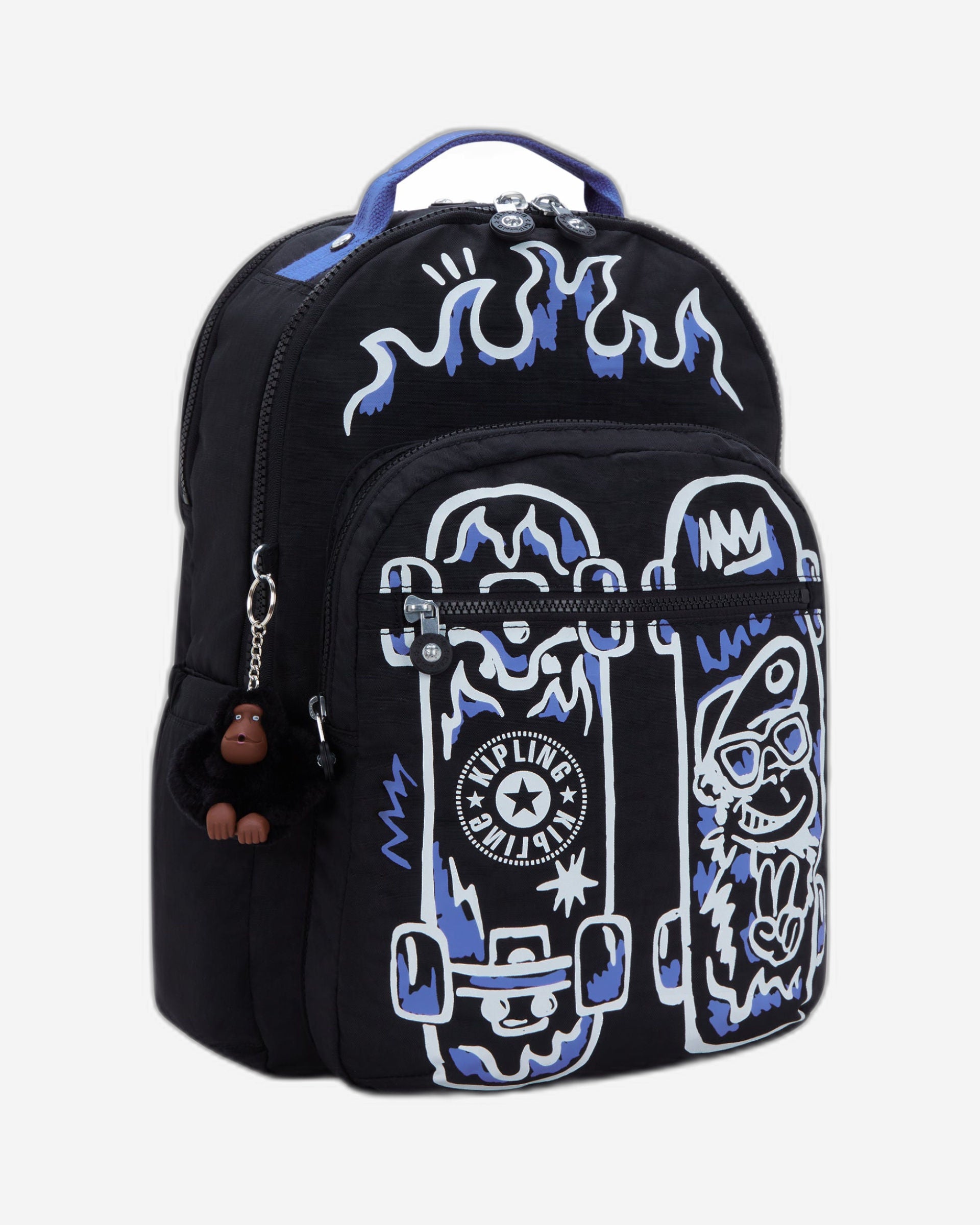 حقيبة ظهر Kipling Seoul Lap Fire Skate كبيرة مع حجرة للكمبيوتر المحمول I2932-80S