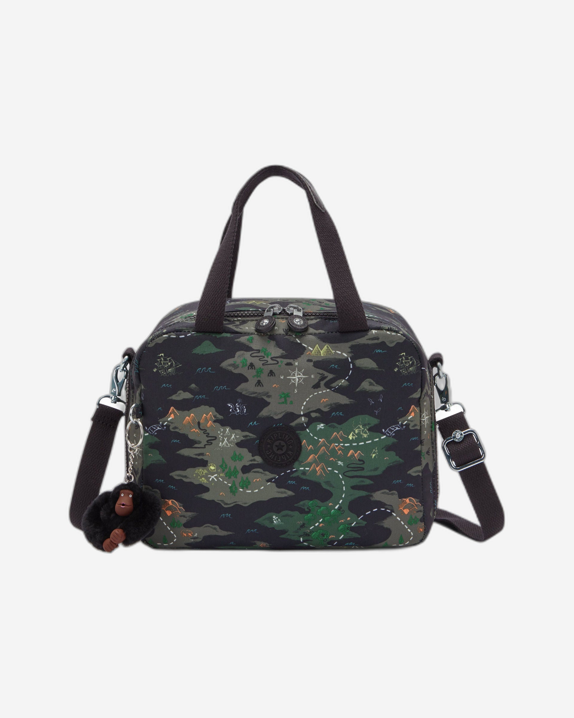 صندوق غداء كبير من KIPLING Miyo Camo Treasure (مع جراب عربة) I2989-3PB
