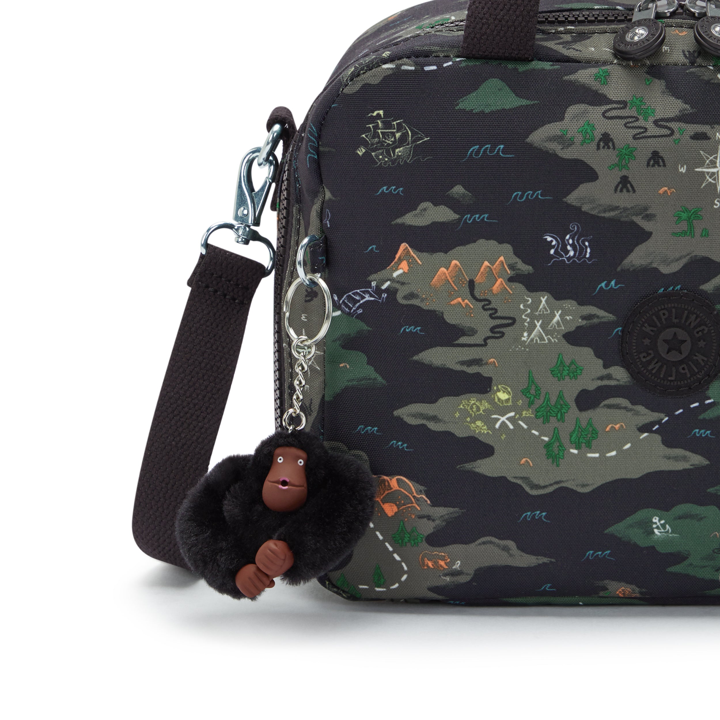 صندوق غداء كبير من KIPLING Miyo Camo Treasure (مع جراب عربة) I2989-3PB