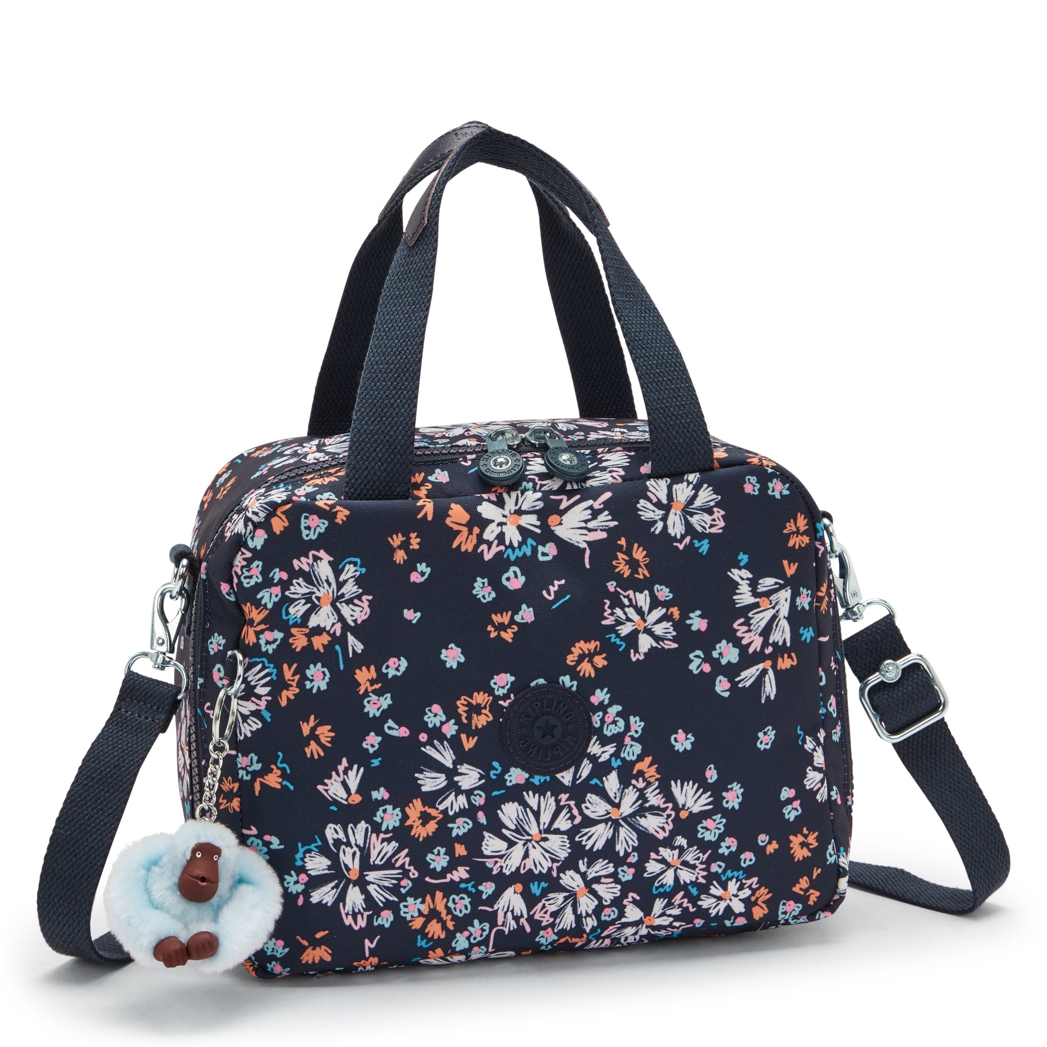 صندوق غداء كبير من KIPLING Miyo Flower Field (مع جراب عربة) I2989-5GB