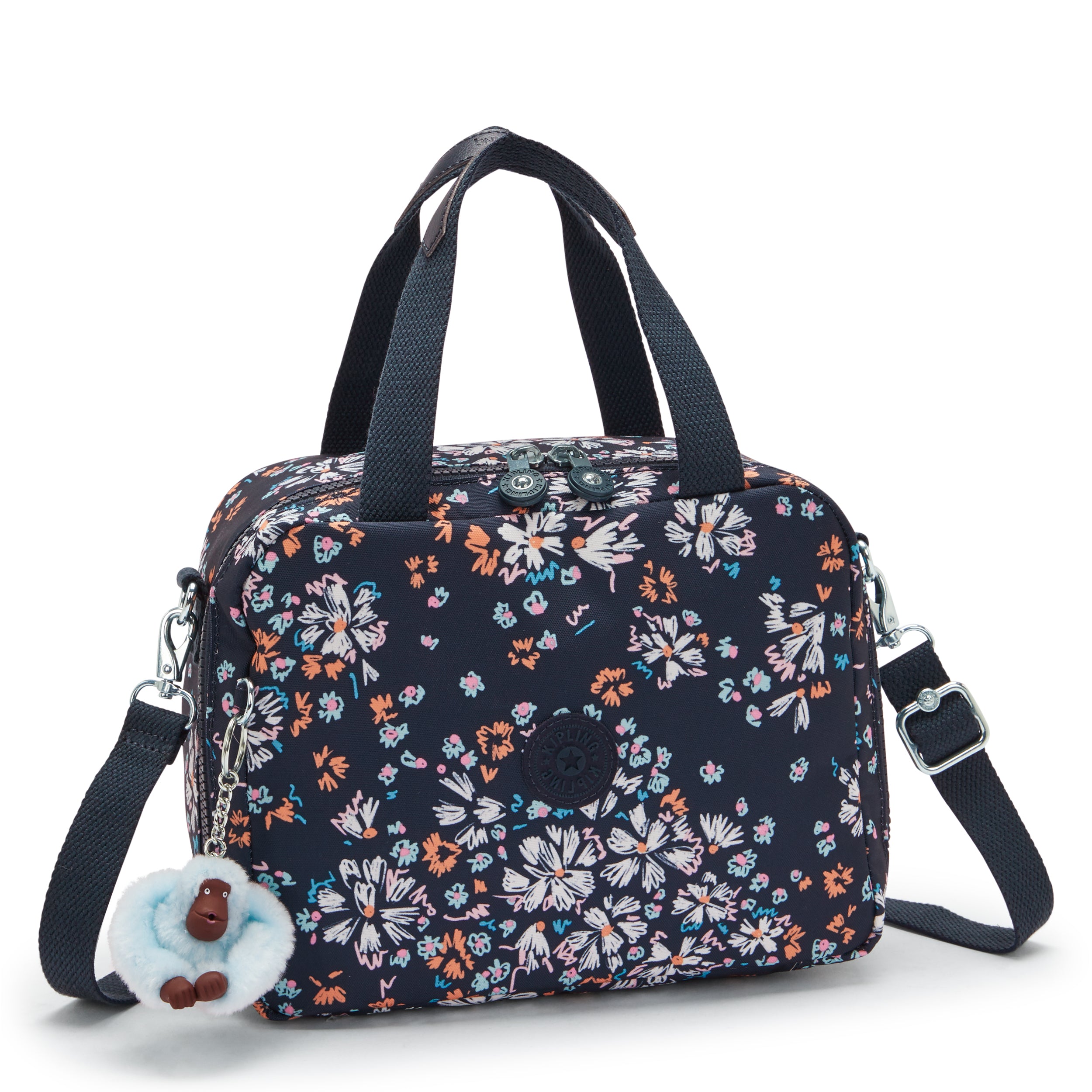 صندوق غداء كبير من KIPLING Miyo Flower Field (مع جراب عربة) I2989-5GB