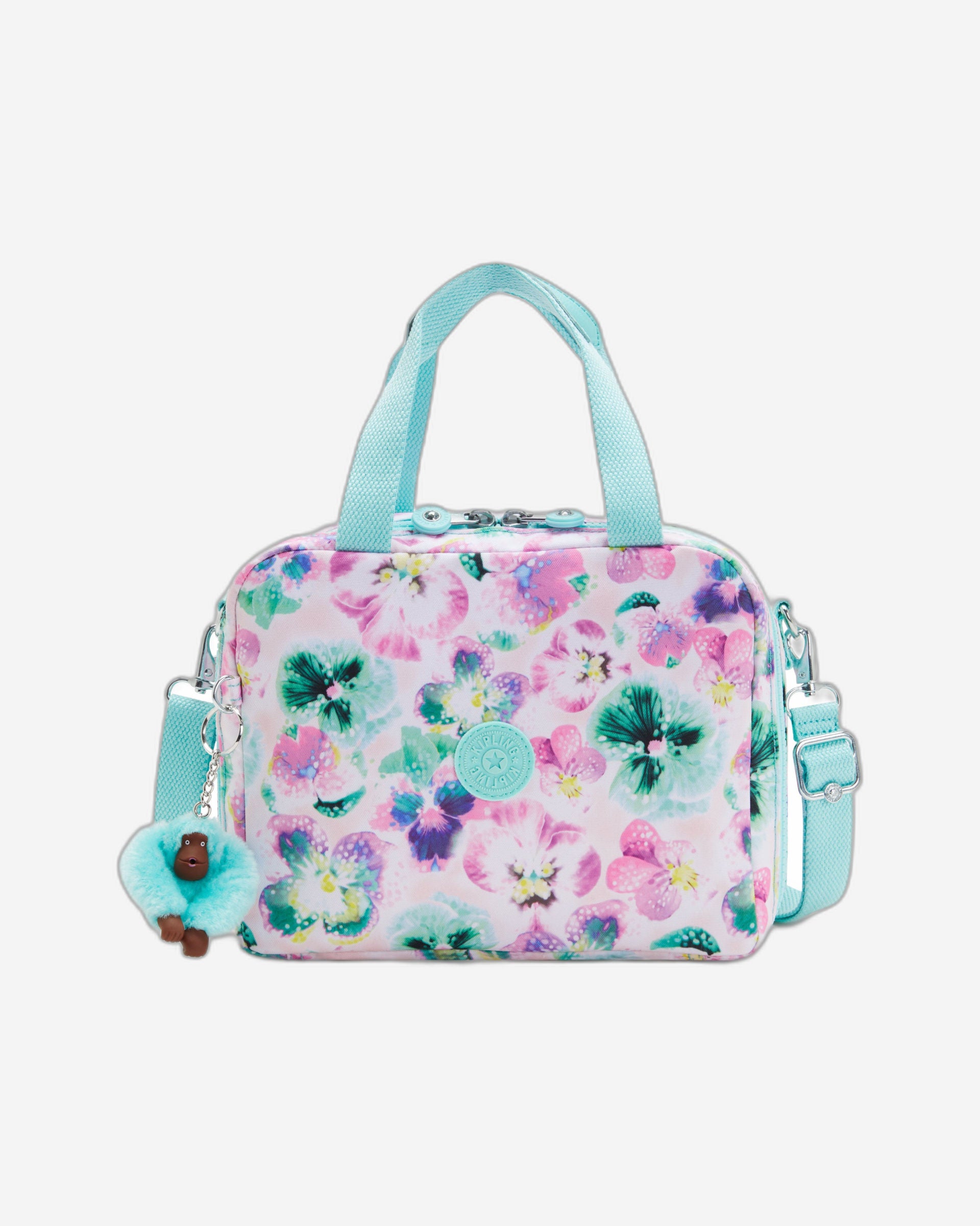 حقيبة غداء كبيرة من كيبلينج مييو أكوا بلوسوم مع جراب عربة C2I2989-7EC