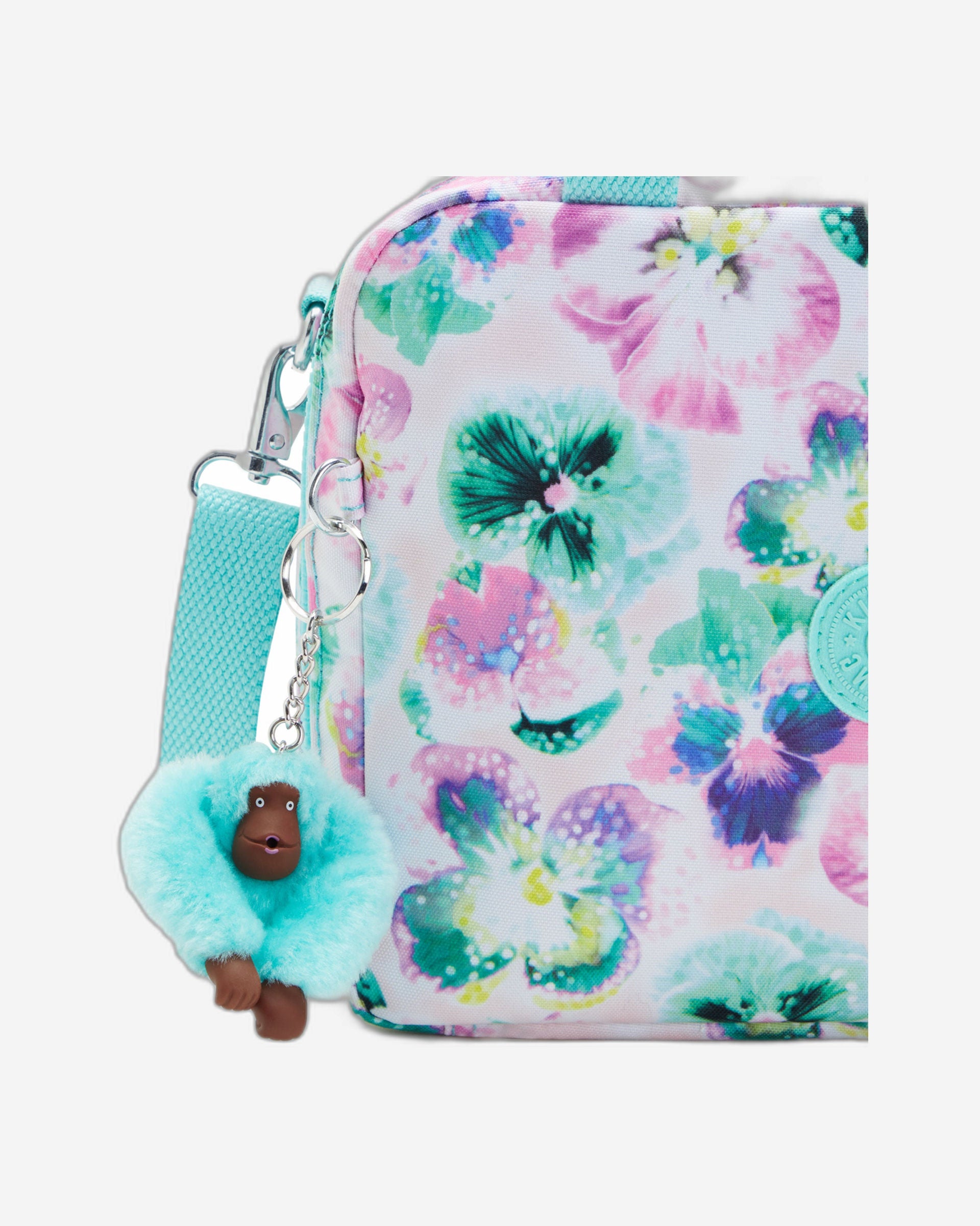 حقيبة غداء كبيرة من كيبلينج مييو أكوا بلوسوم مع جراب عربة C2I2989-7EC