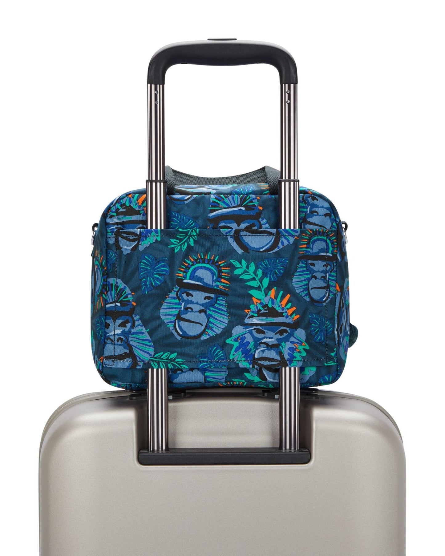 حقيبة غداء كبلينج مييو بلو مونكي فن كبيرة مع جراب عربة C2I2989-8HJ