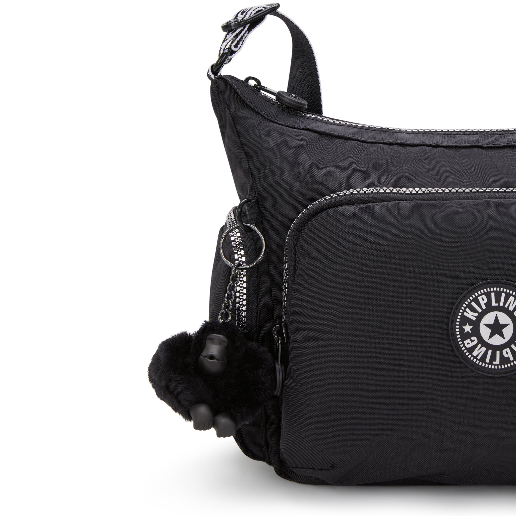 حقيبة كيبلينج غاب إس غلوريوس فضية متوسطة الحجم I3026-9SB