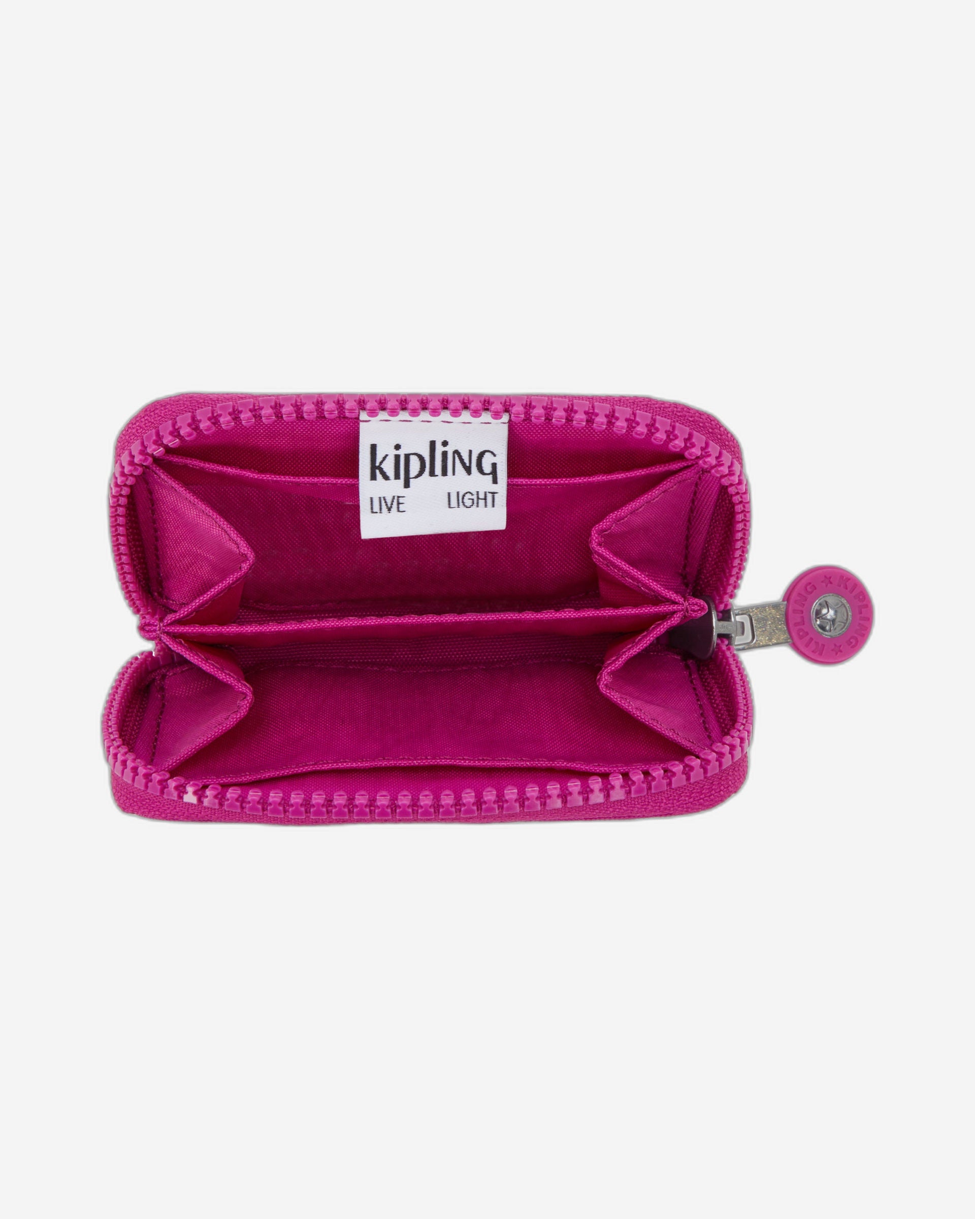 محفظة Kipling Cash Buddy الصغيرة المتوهجة باللون الفوشيا I3051-3KU