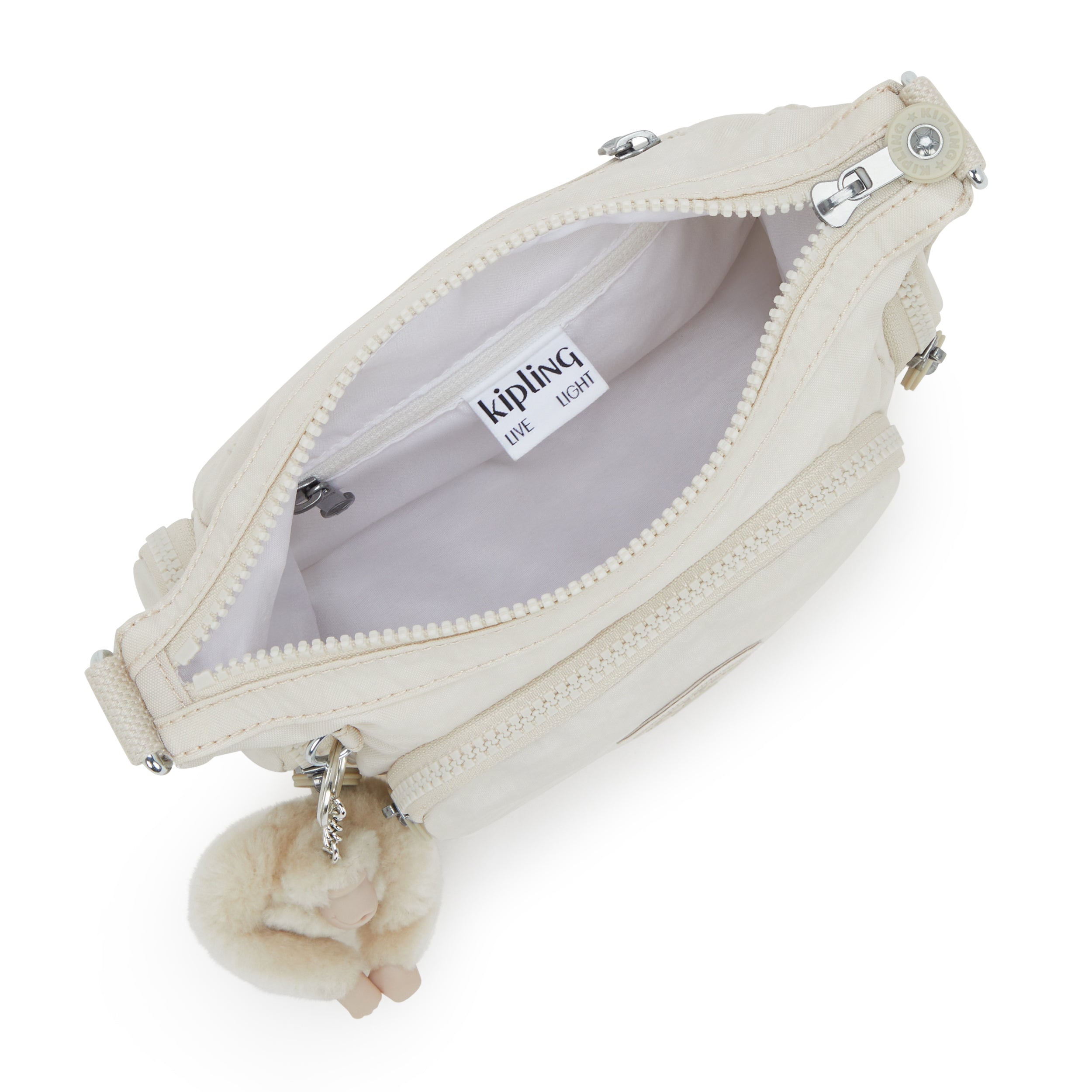 حقيبة كيبلينج غابي ميني هايدواي صغيرة الحجم باللون البيج I3057-7JR