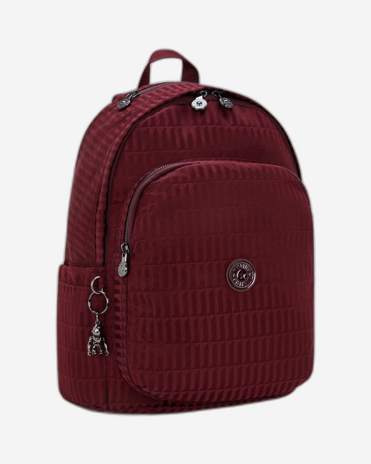حقيبة ظهر Kipling Delia Maroon Tile Jq متوسطة الحجم I3149-9HX