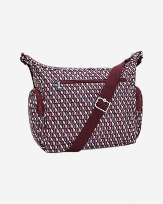 حقيبة Kipling Gabbie 3Dk Wine Large Crossbody I3186-1PB