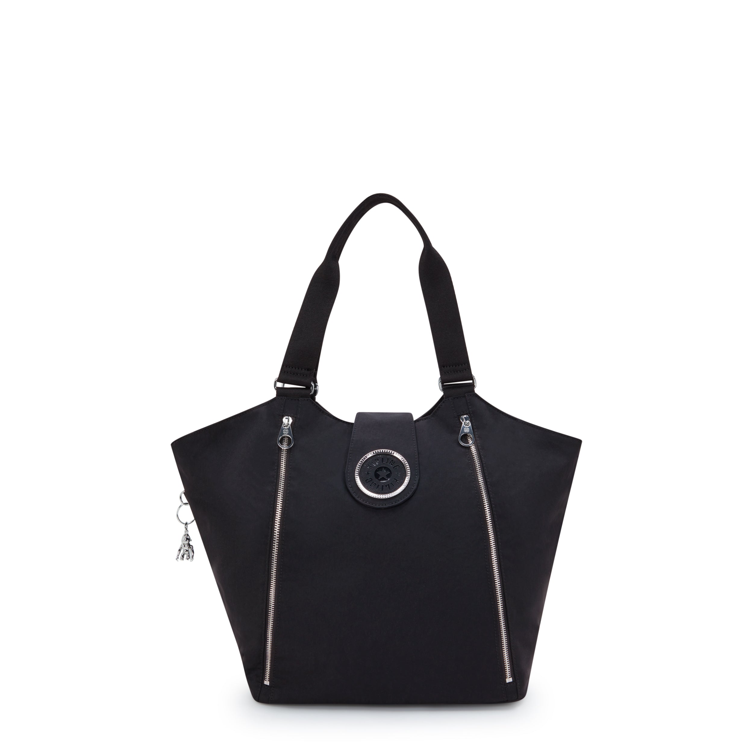 Kipling Recicely Black Spice Medium Tote with Zipped & Magnetic Closure I3286-5JB