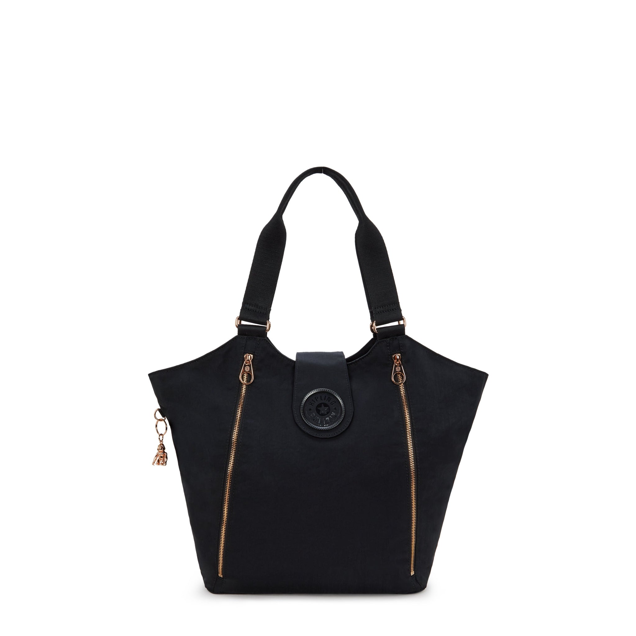 حقيبة كيبلينج متوسطة الحجم باللون الأسود والوردي والتوابل I3286-62Q