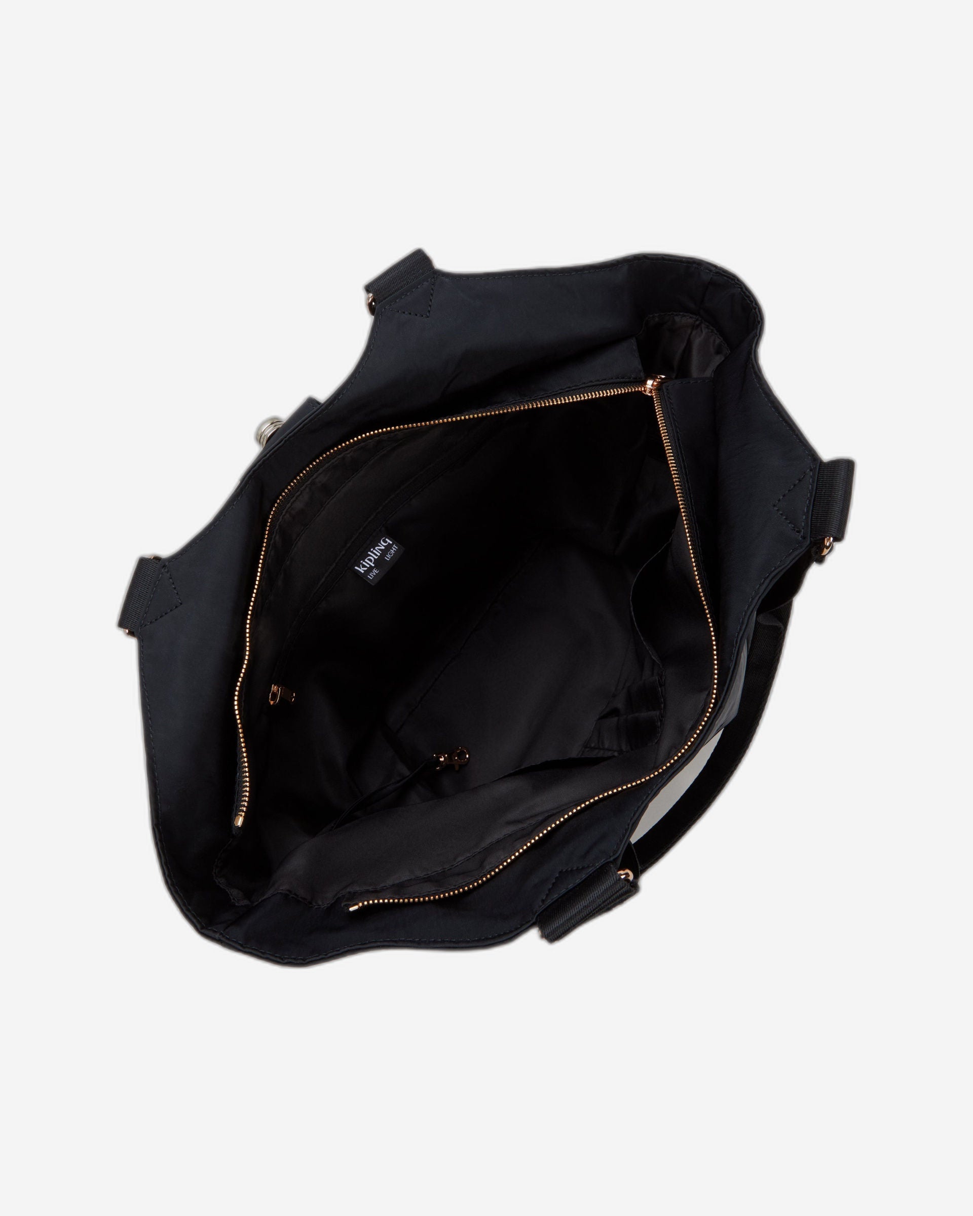 حقيبة كيبلينج متوسطة الحجم باللون الأسود والوردي والتوابل I3286-62Q