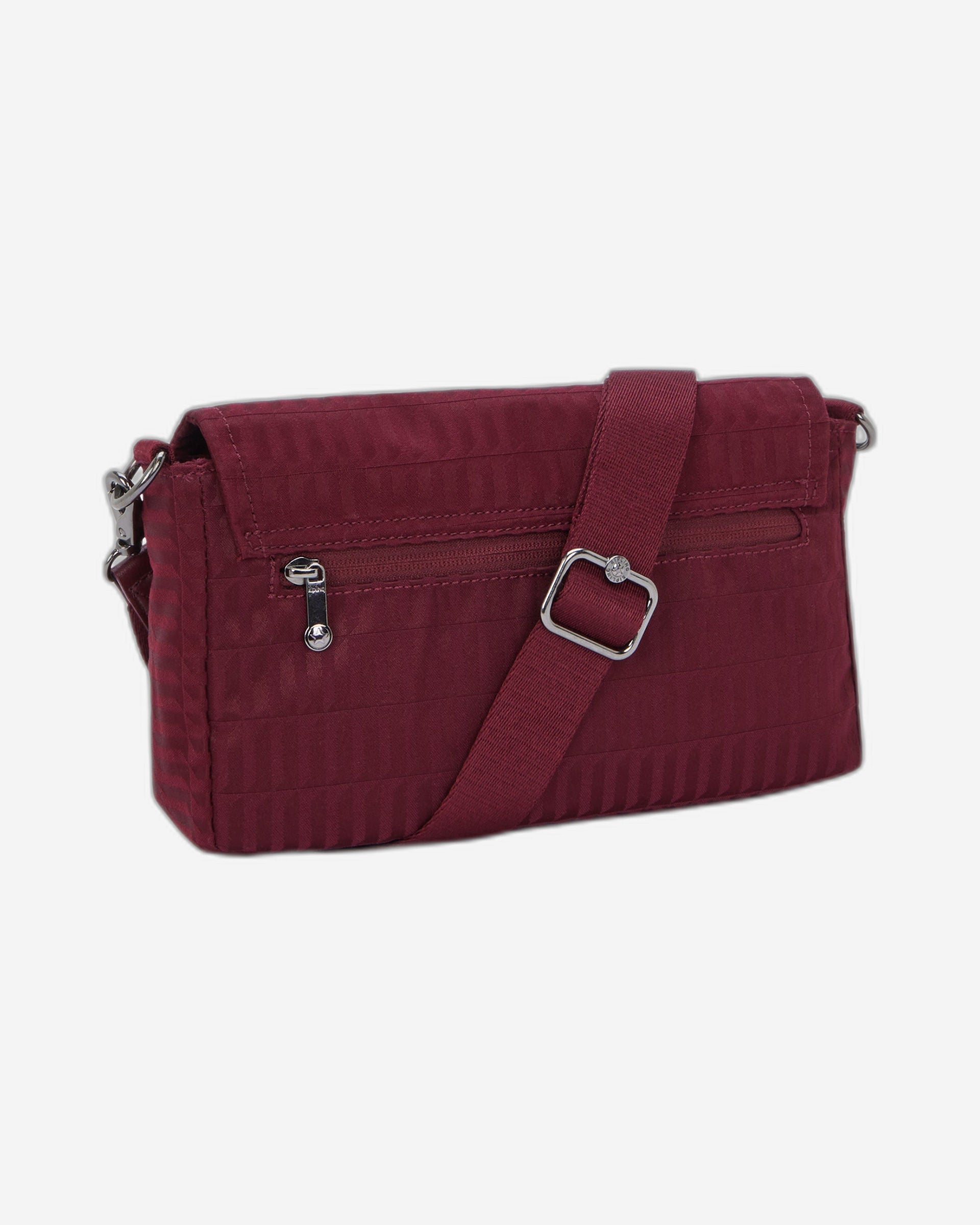 حقيبة كتف صغيرة Kipling Aras Up Maroon Tile Jq (بحزام سلسلة قابل للإزالة) I3353-9HX