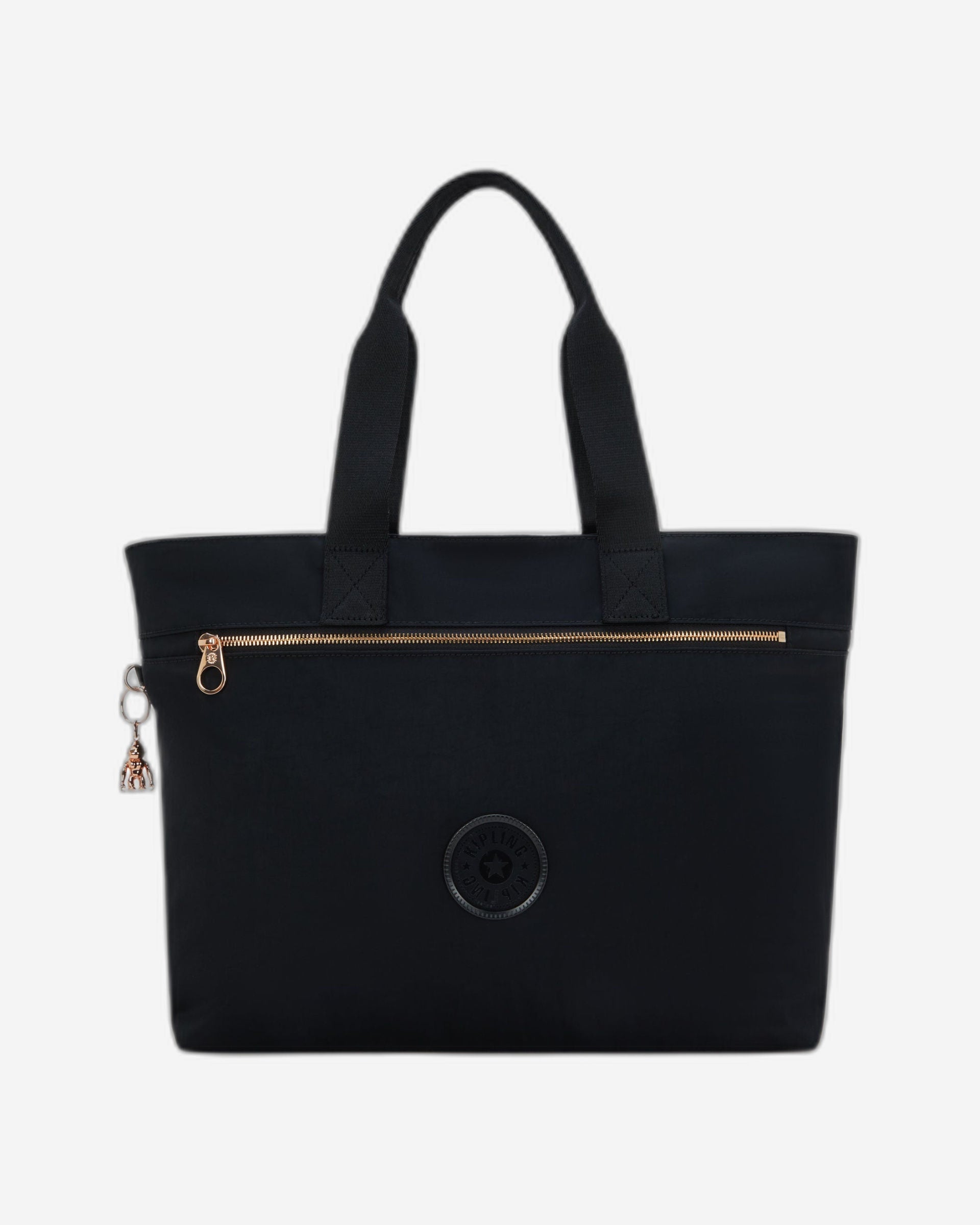 حقيبة كيبلينج كوليسا زيب كبيرة سوداء وردية اللون I3381-62Q