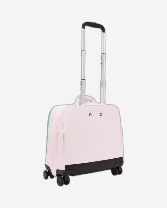 حقيبة كيبلينج نيو ستوريا ذات العجلات باللون الوردي البحري المعدني I3390-52J