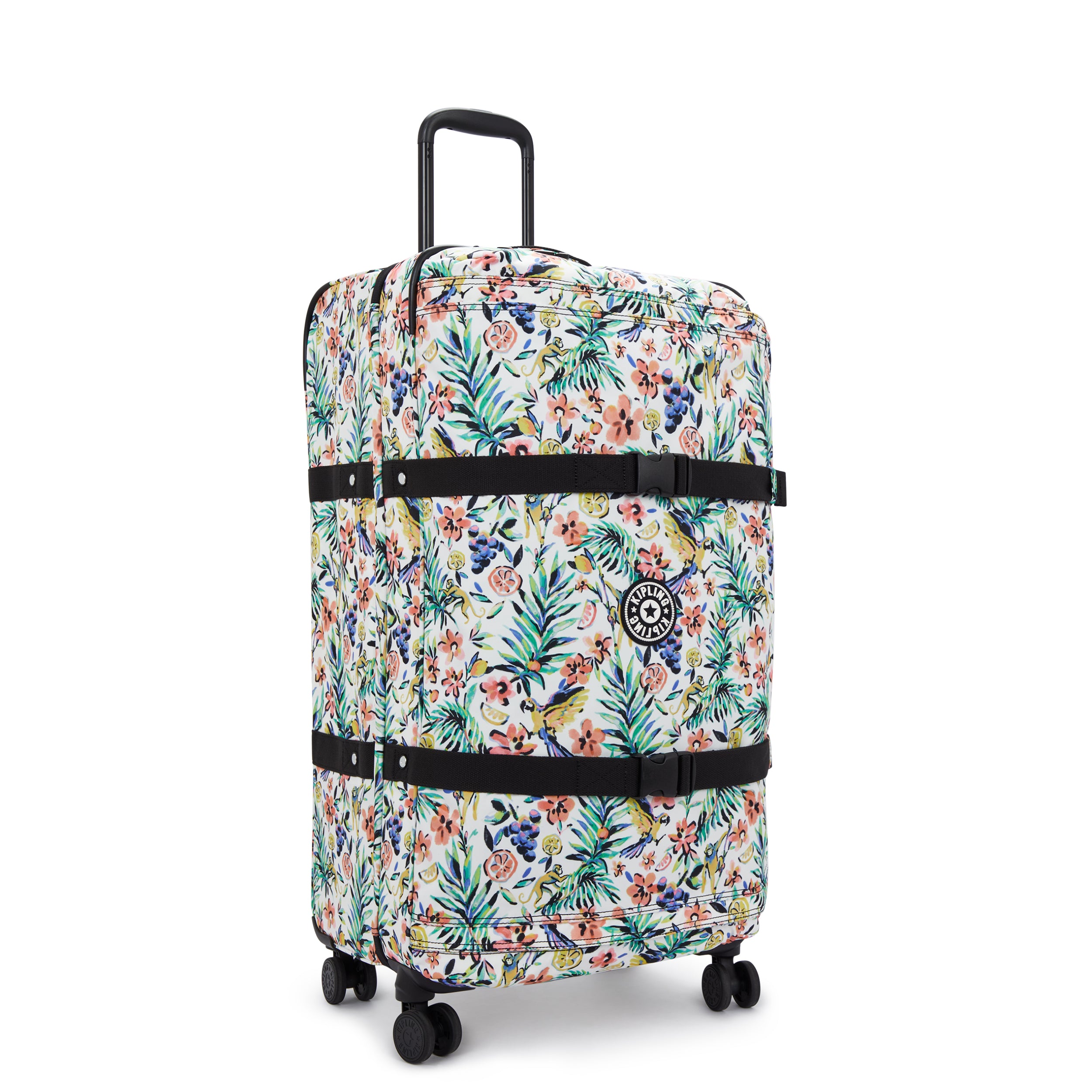 حقيبة سفر Kipling Spontaneous L كبيرة بعجلات وطبعة كوكتيل زهرية I3397-5DZ