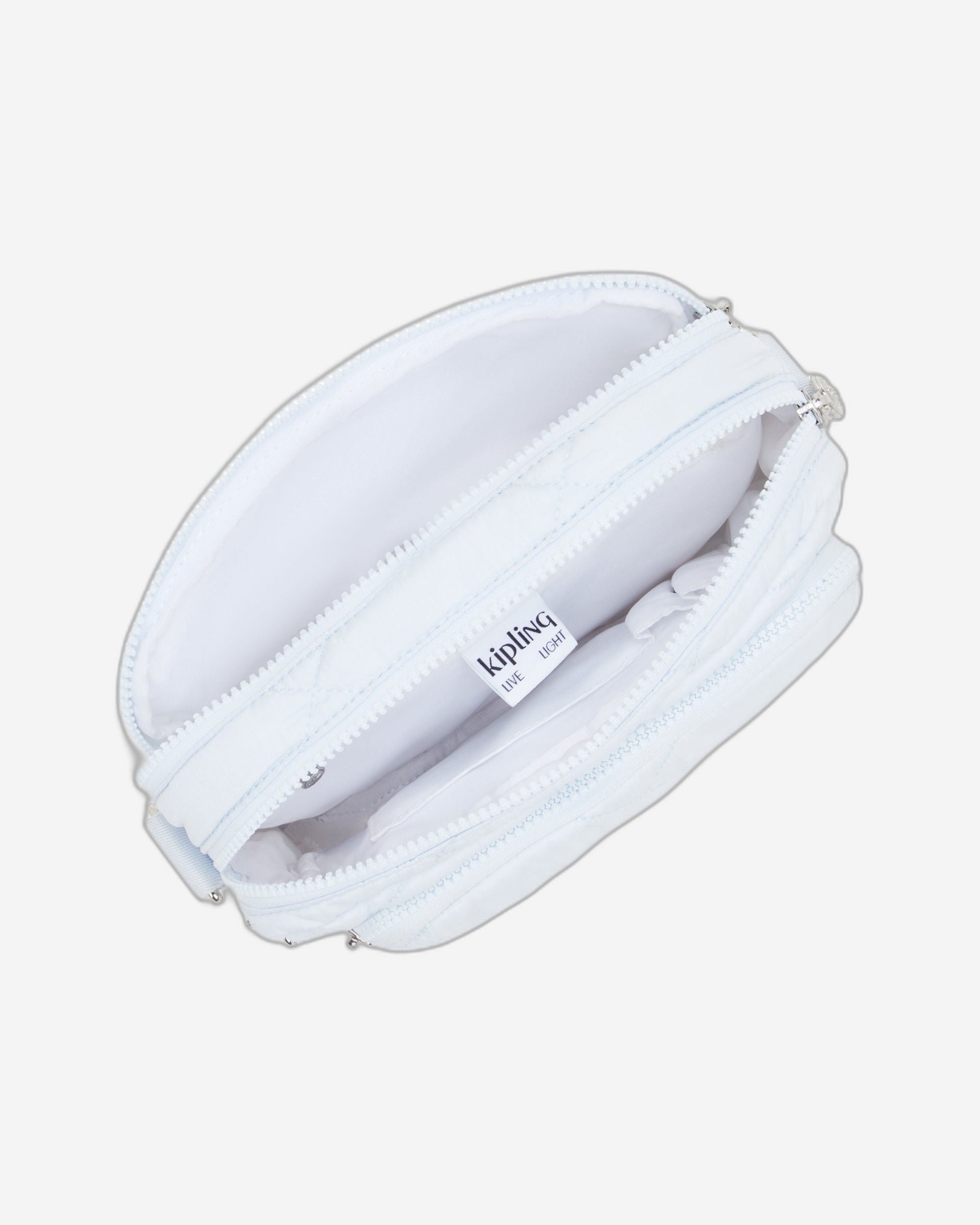 حقيبة كتف متوسطة الحجم Kipling Abanu M Zip Water Blue Ql I3440-1TQ