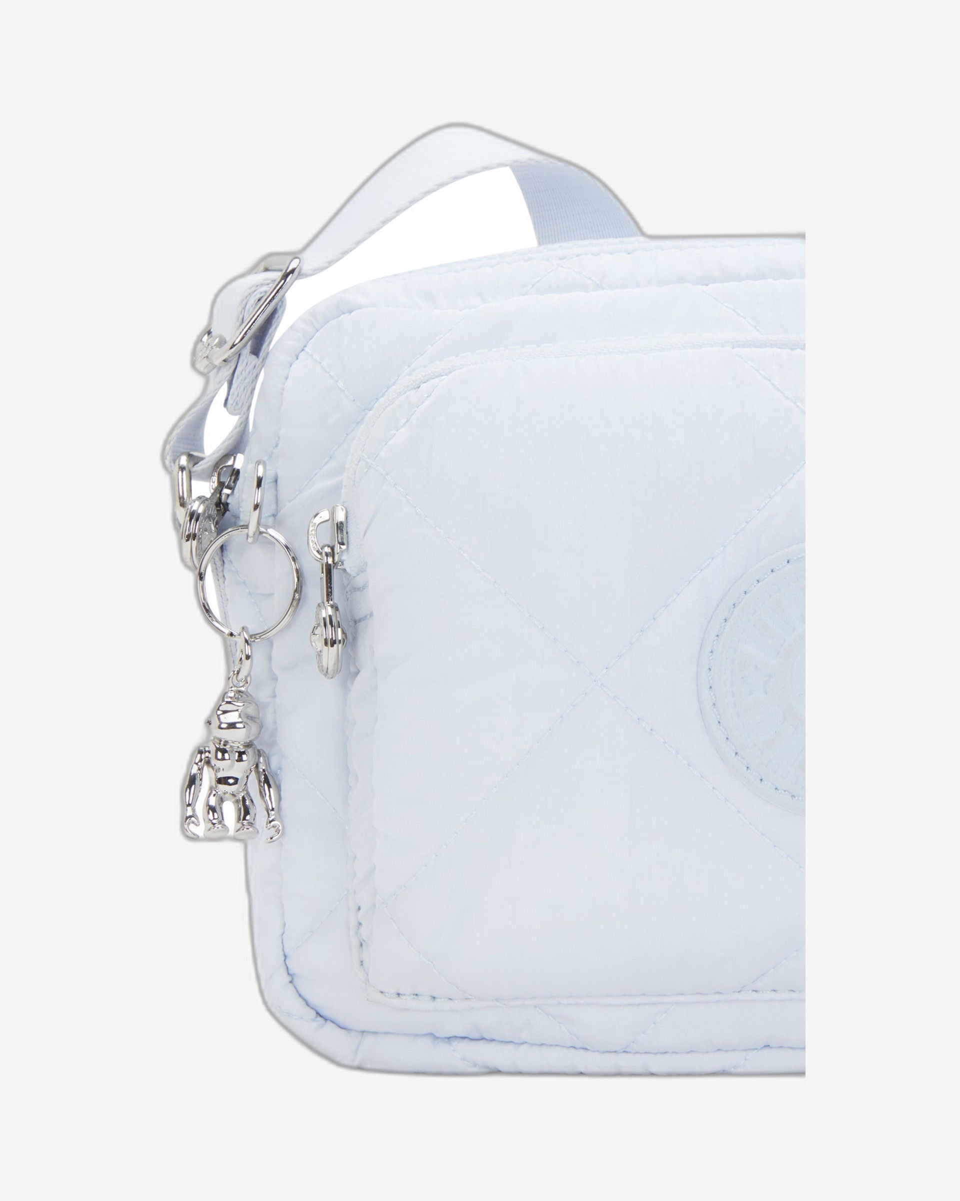 حقيبة كتف متوسطة الحجم Kipling Abanu M Zip Water Blue Ql I3440-1TQ