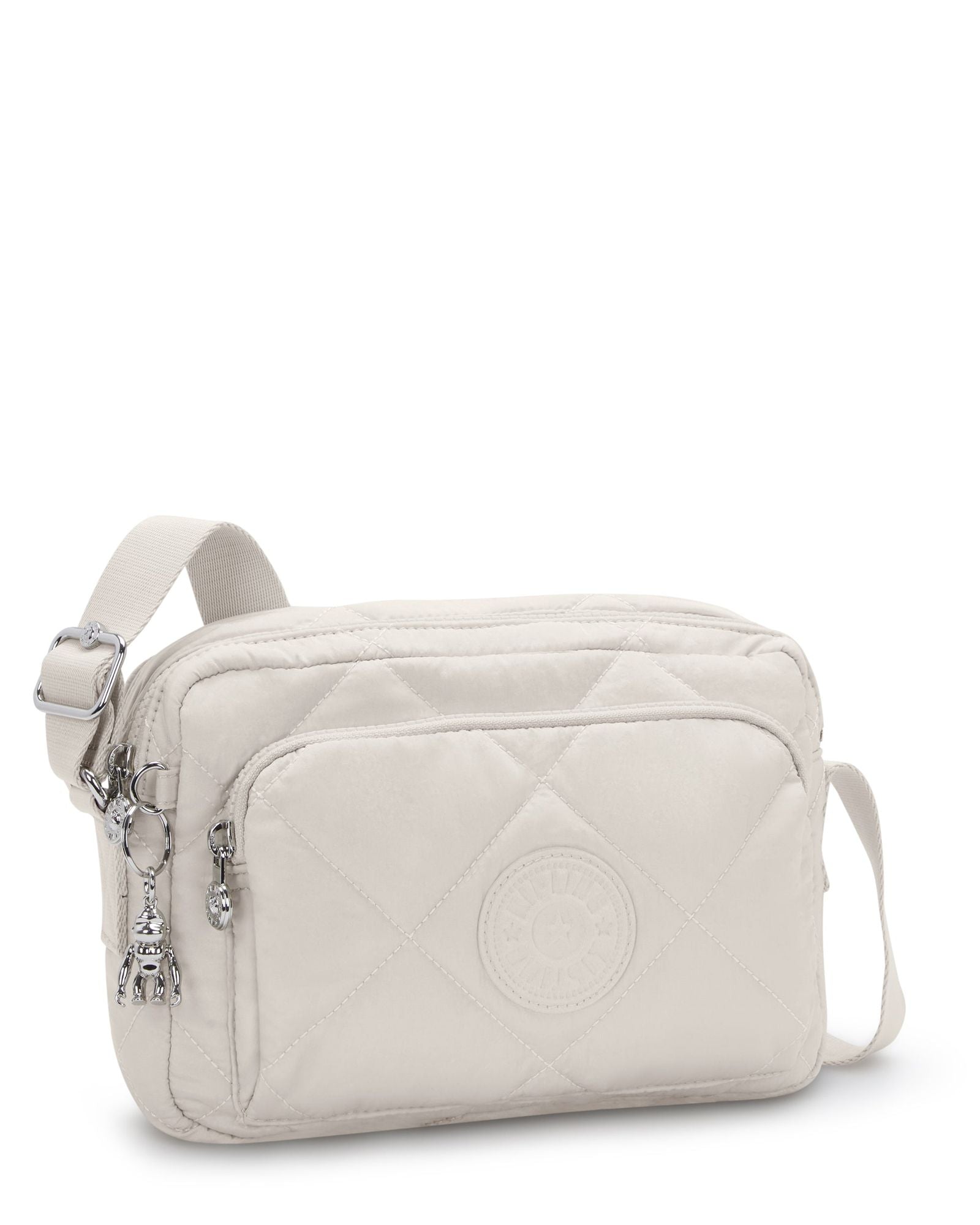 حقيبة كتف Kipling Abanu M Zip Airy Beige Ql متوسطة الحجم I3440-CH2