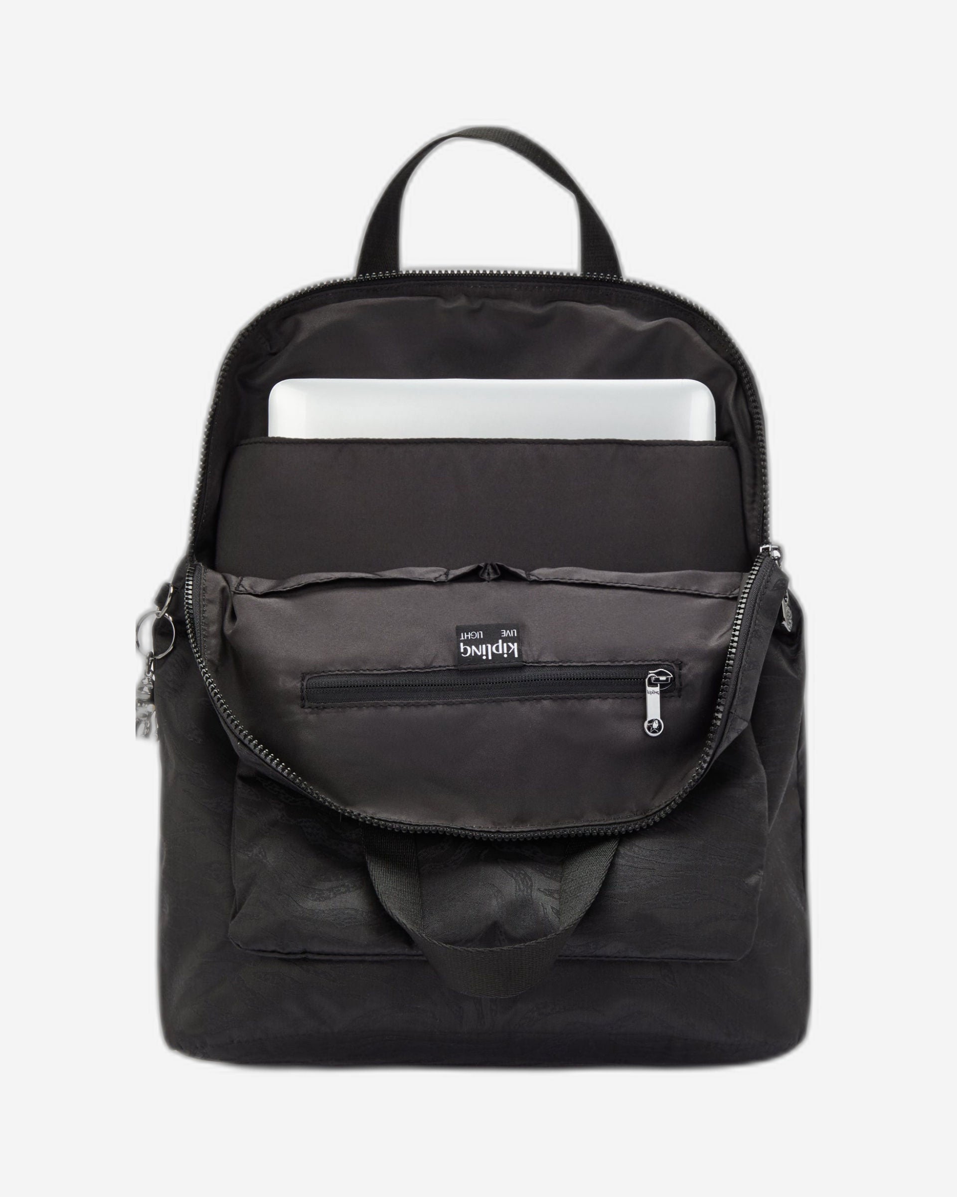 حقيبة ظهر Kipling Kazuki Undersea Jacquard مع جراب كمبيوتر محمول I3507-49J