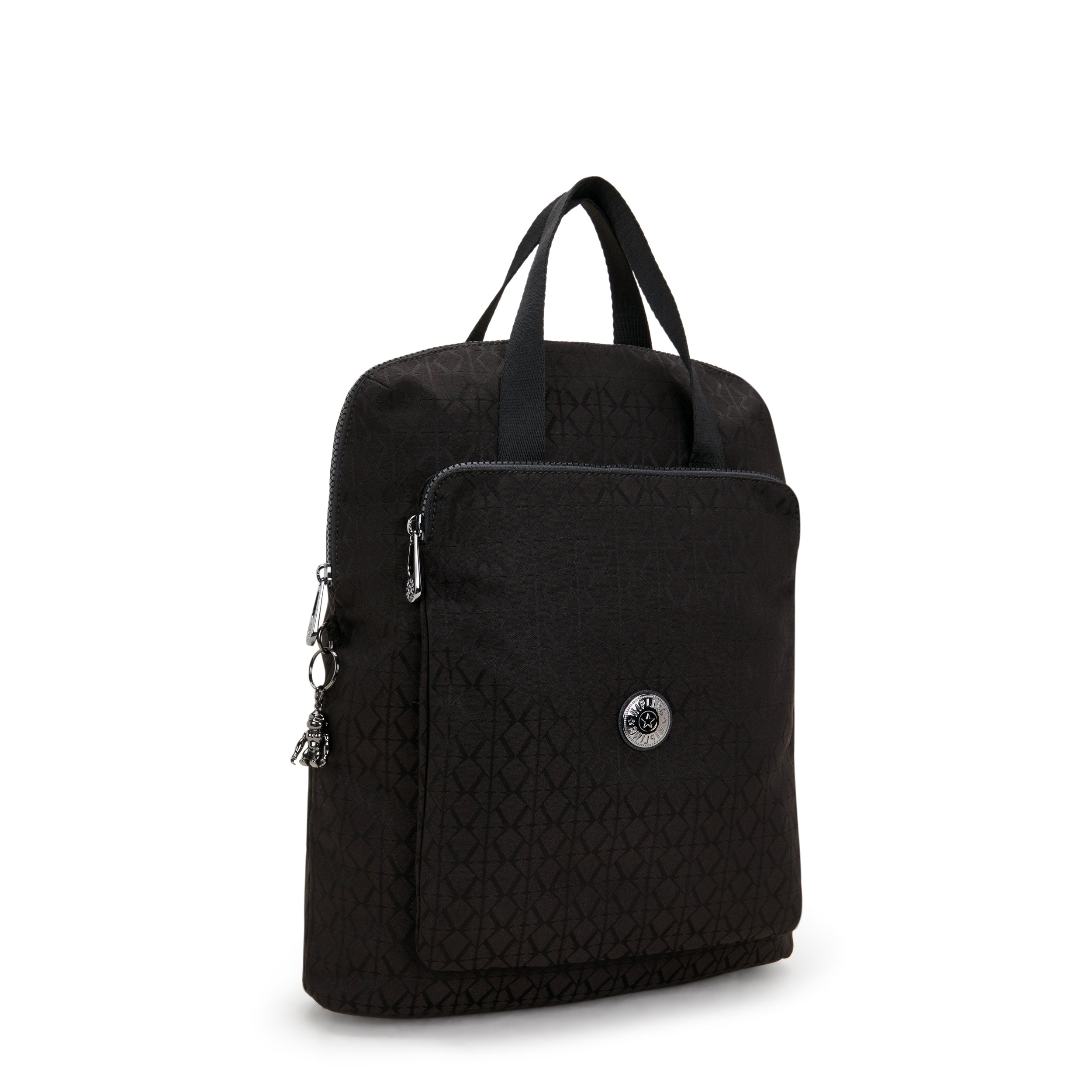 حقيبة ظهر متوسطة الحجم من Kipling Kazuki Black Sign Jq I3507-Y12