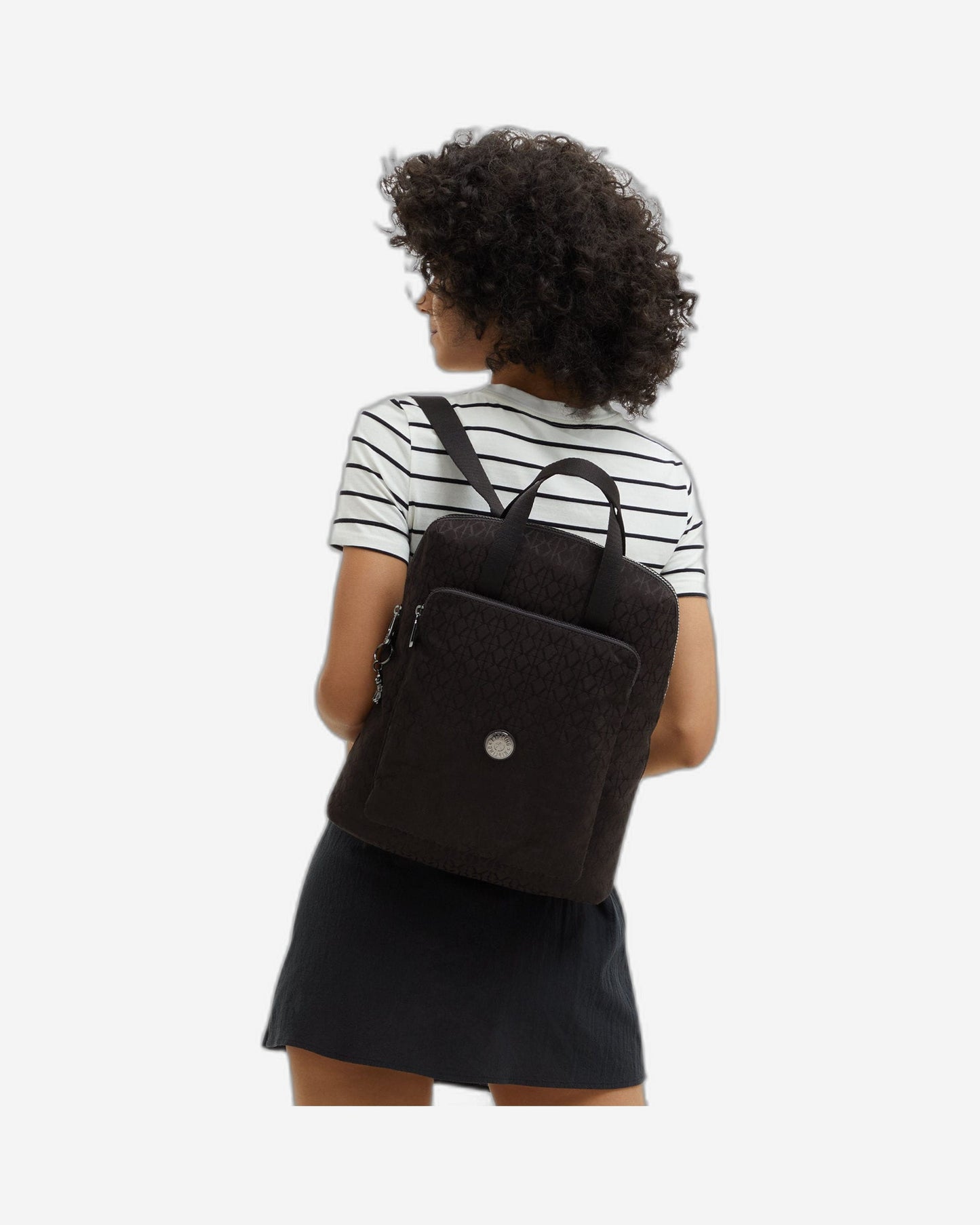 حقيبة ظهر متوسطة الحجم من Kipling Kazuki Black Sign Jq I3507-Y12
