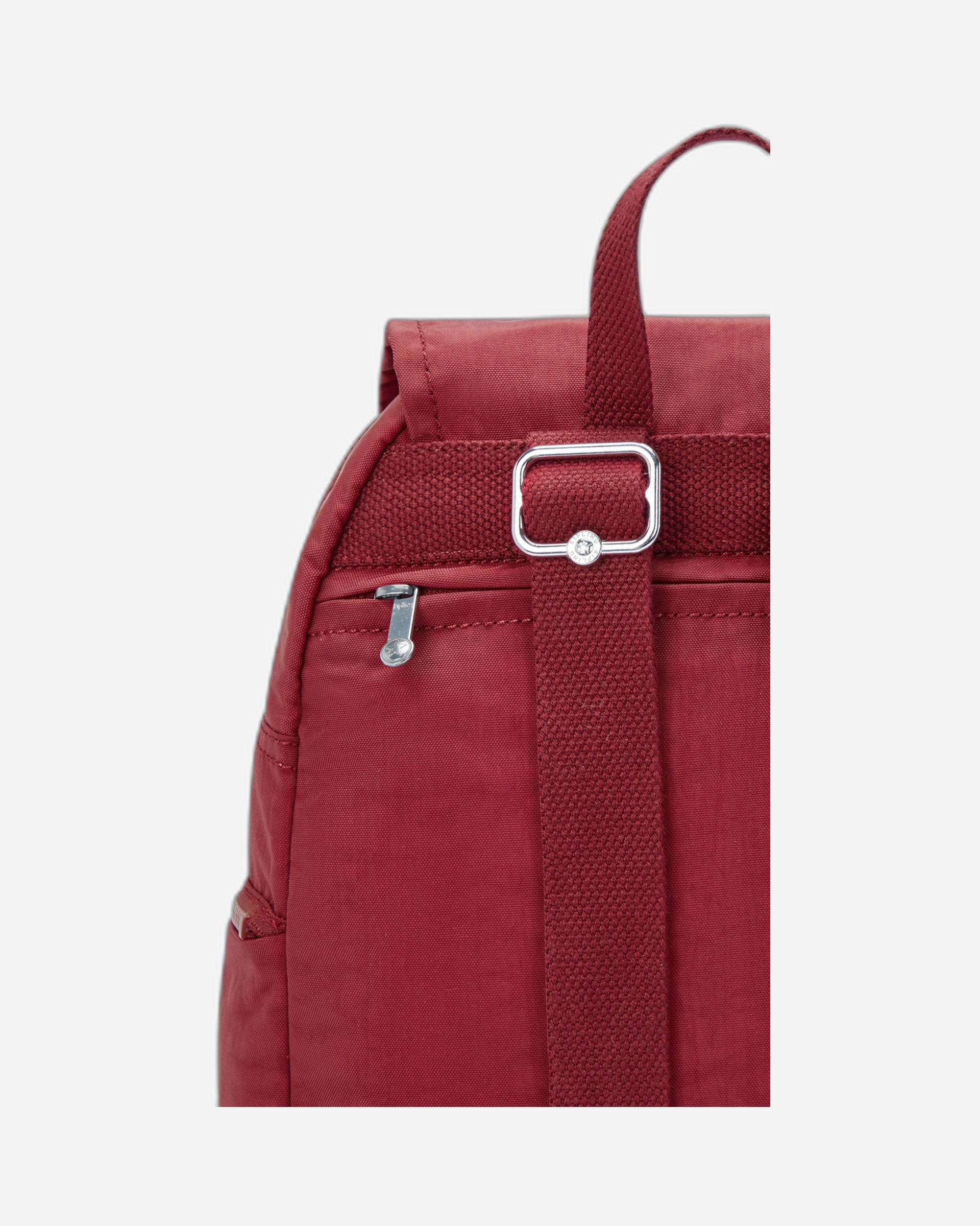حقيبة ظهر Kipling City Zip S صغيرة حمراء اللون بتصميم أنيق I3523-4SS