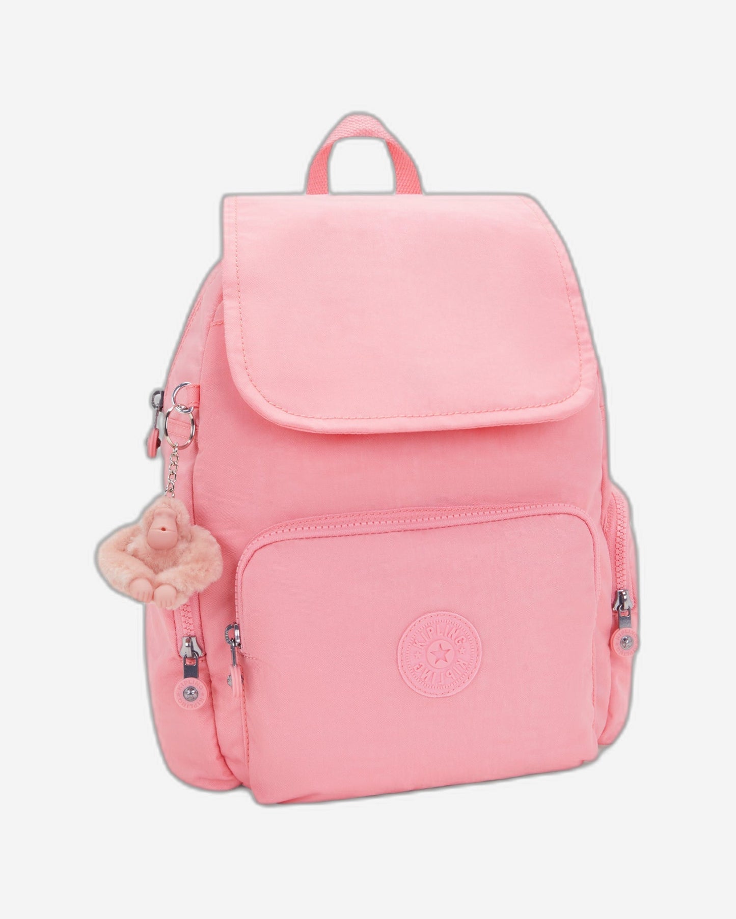 حقيبة ظهر Kipling City Zip S صغيرة بلون أحمر خدود ممتع I3523-6LZ