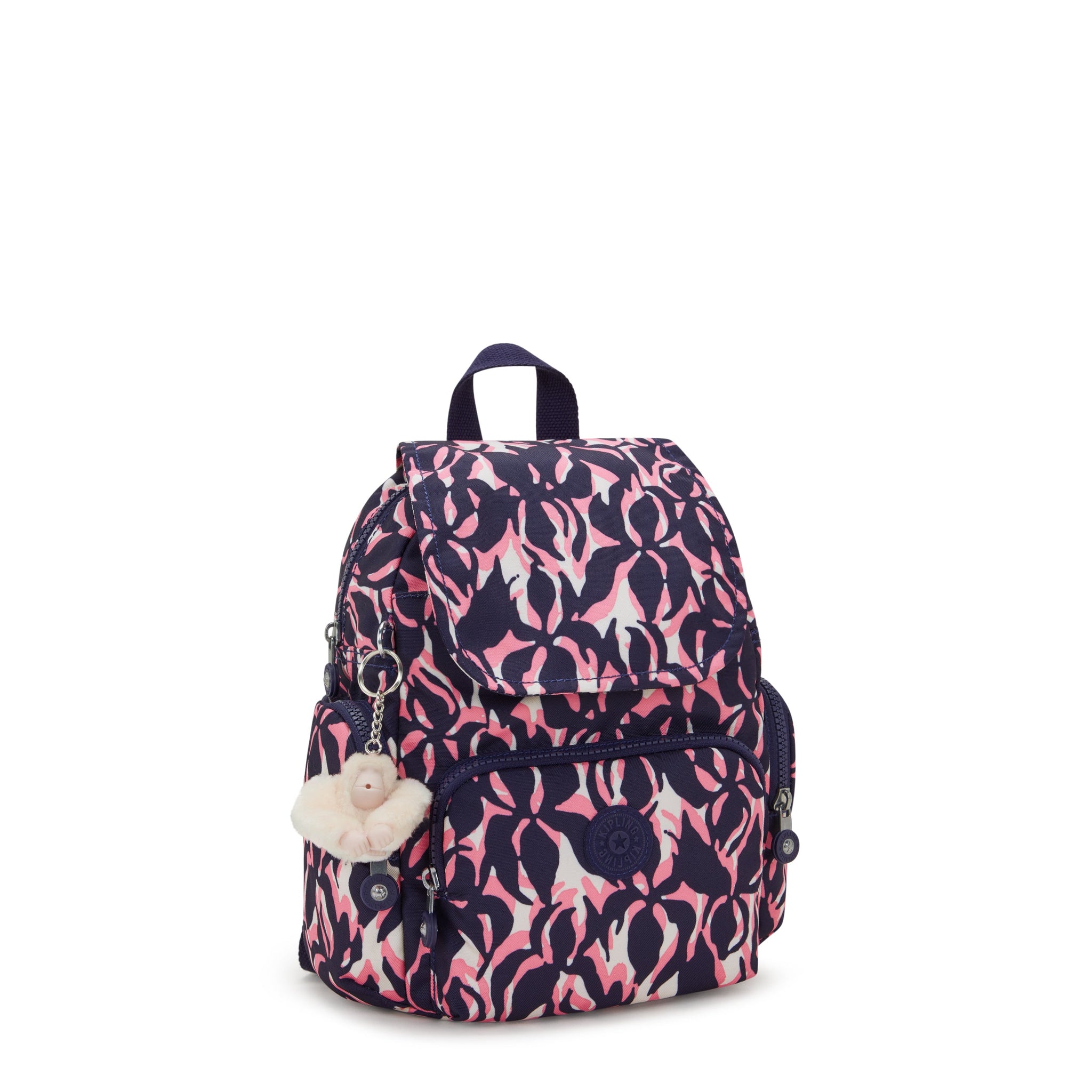 حقيبة ظهر صغيرة Kipling City Zip Mini Palm Mood I3735-6PQ