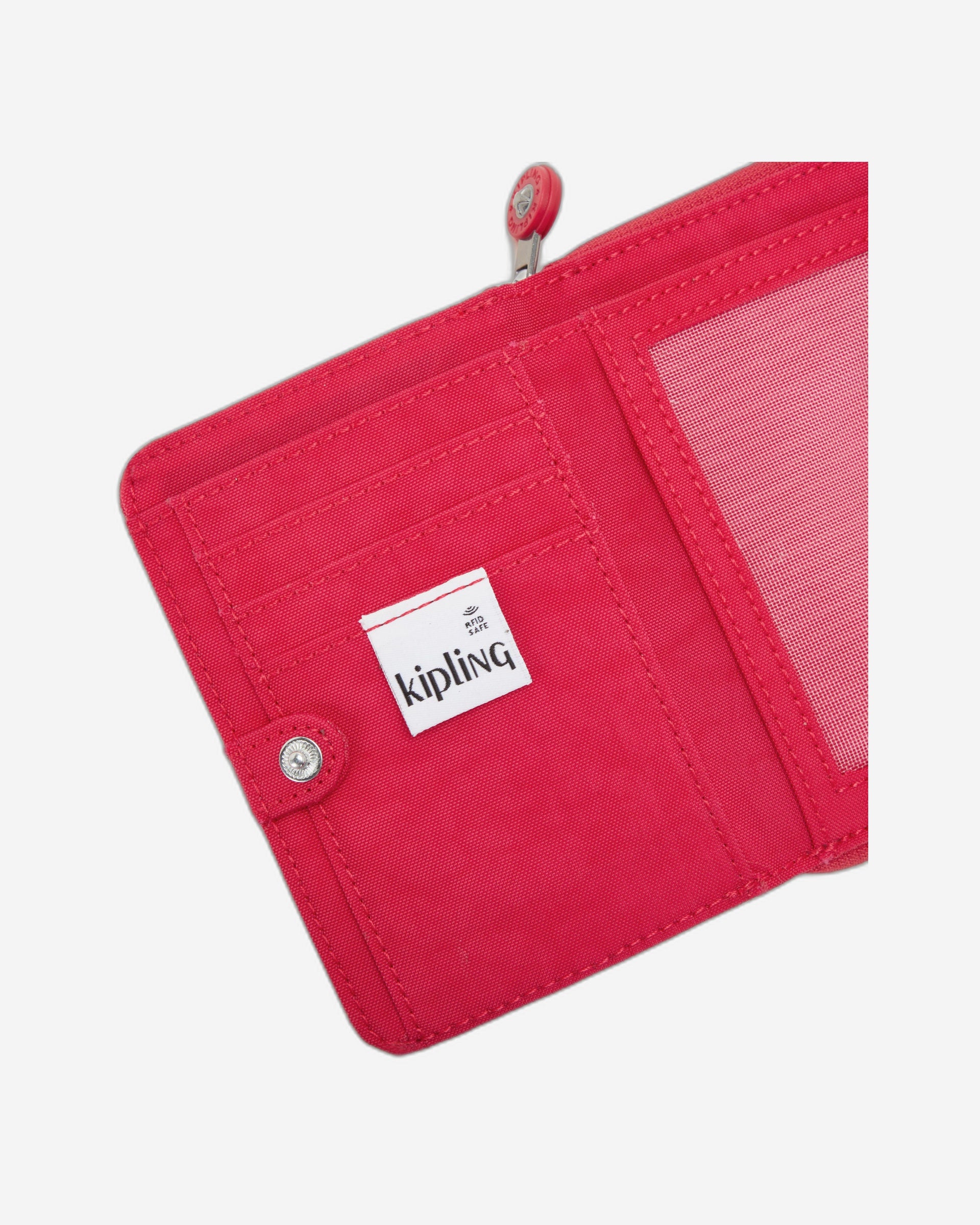 محفظة كيبلينج موني لوف كونفيتي وردية متوسطة الحجم C2I3738-T73