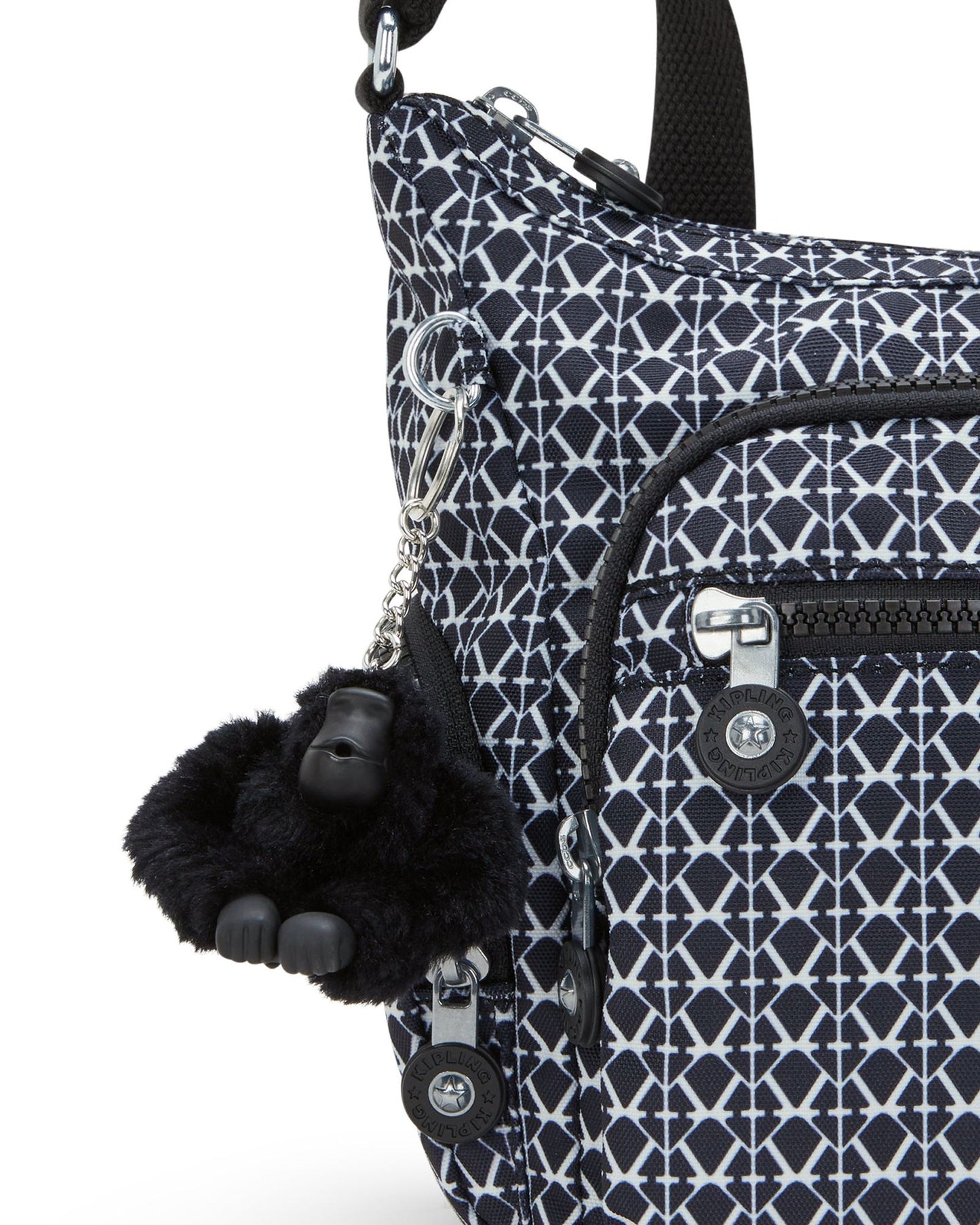 حقيبة كروس بودي متوسطة الحجم بطبعة مميزة من كيبلينج غابي إس I3759-DD2