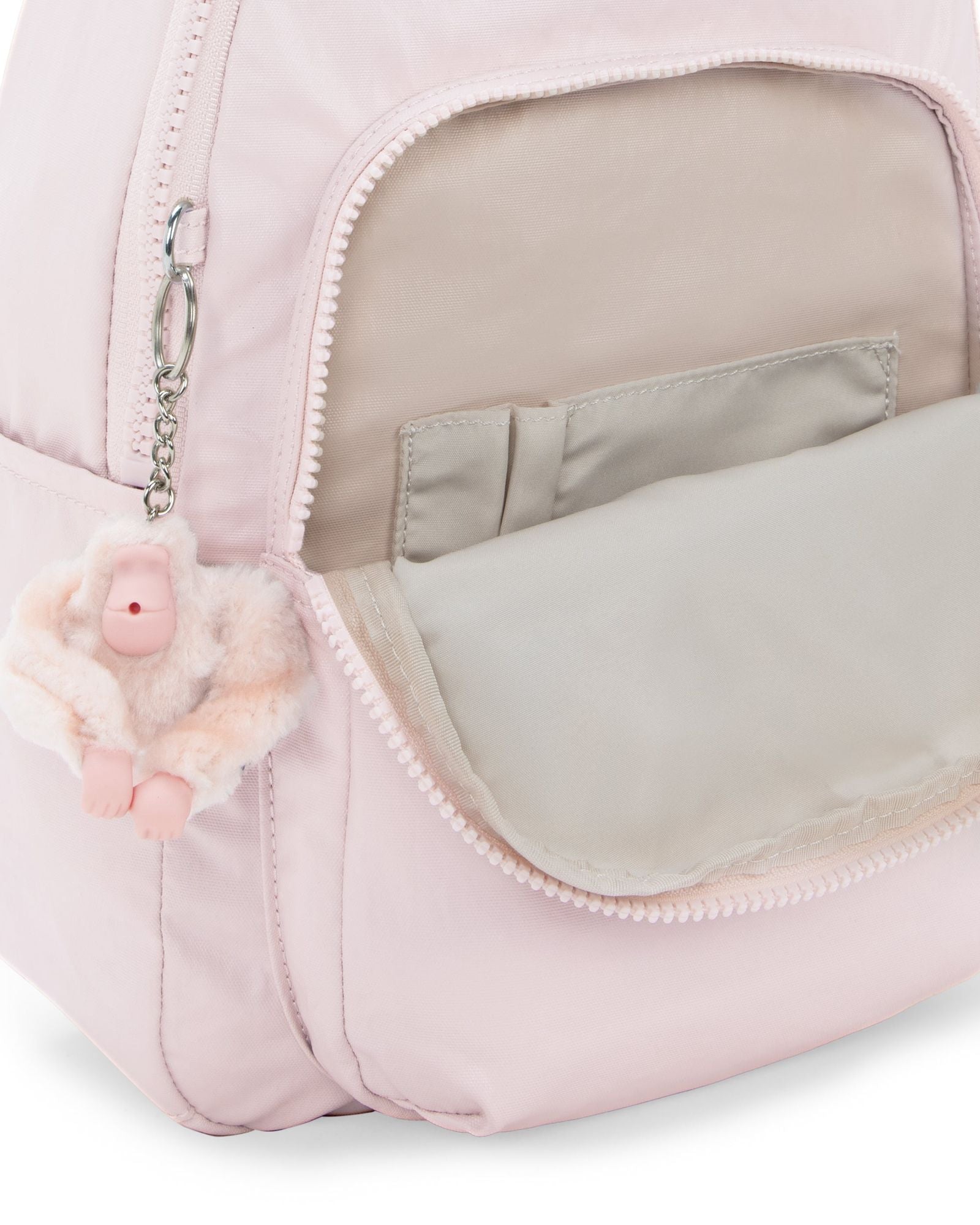 حقيبة ظهر كيبلينج سيول إس صغيرة وردية لامعة I3789-3DZ