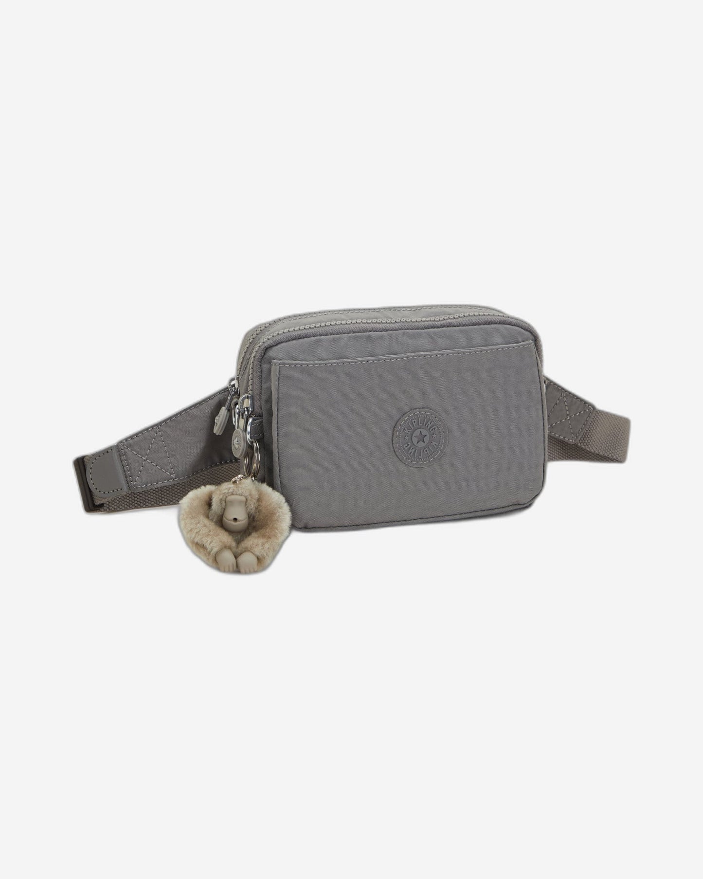 Kipling Abanu Multi Inviting Grey حقيبة كروس صغيرة قابلة للتحويل إلى حقيبة خصر (مع حزام كتف قابل للإزالة) I3795-8DH