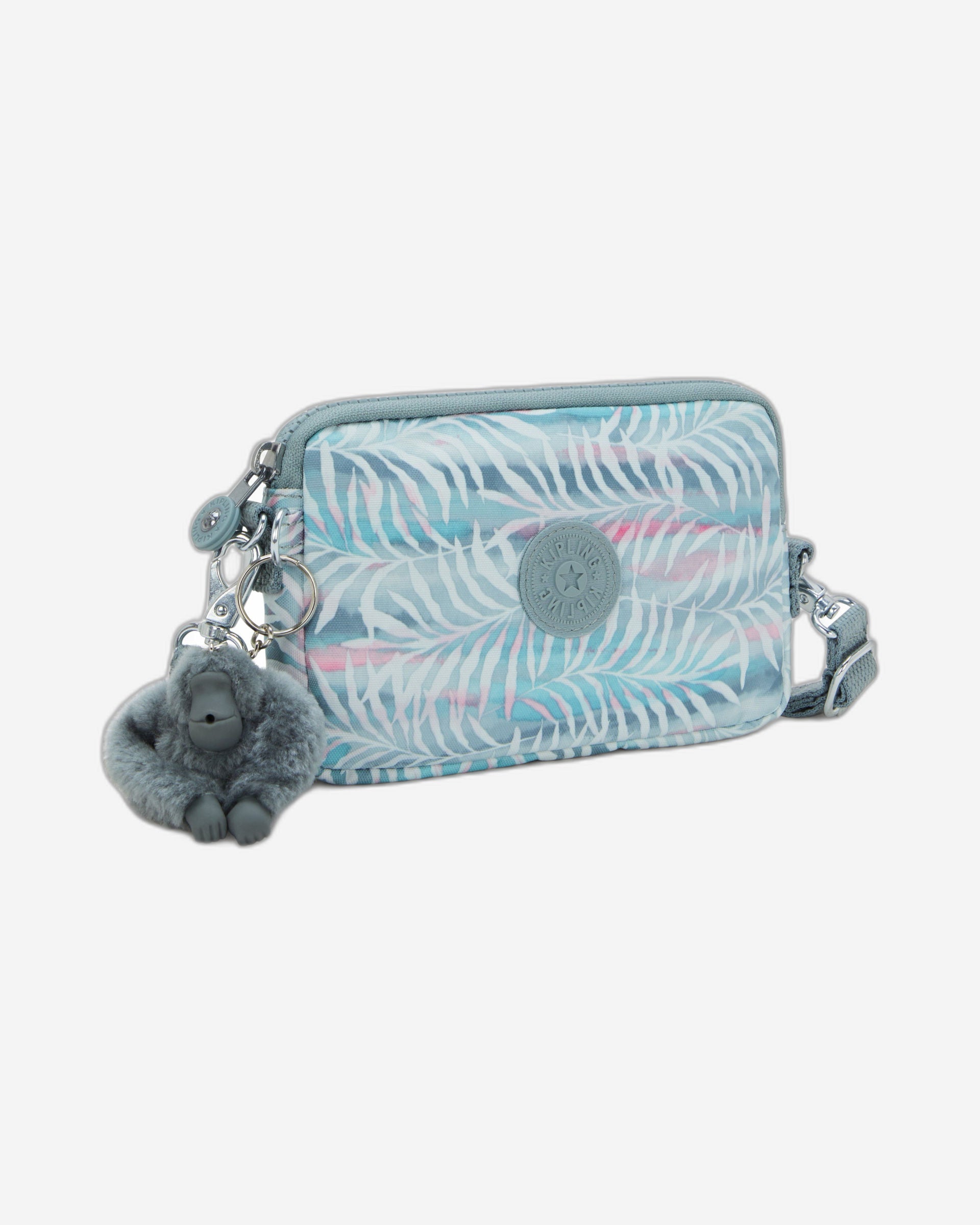 حقيبة كيبلينج ليمو صغيرة مزينة بأوراق النخيل I4012-3QN