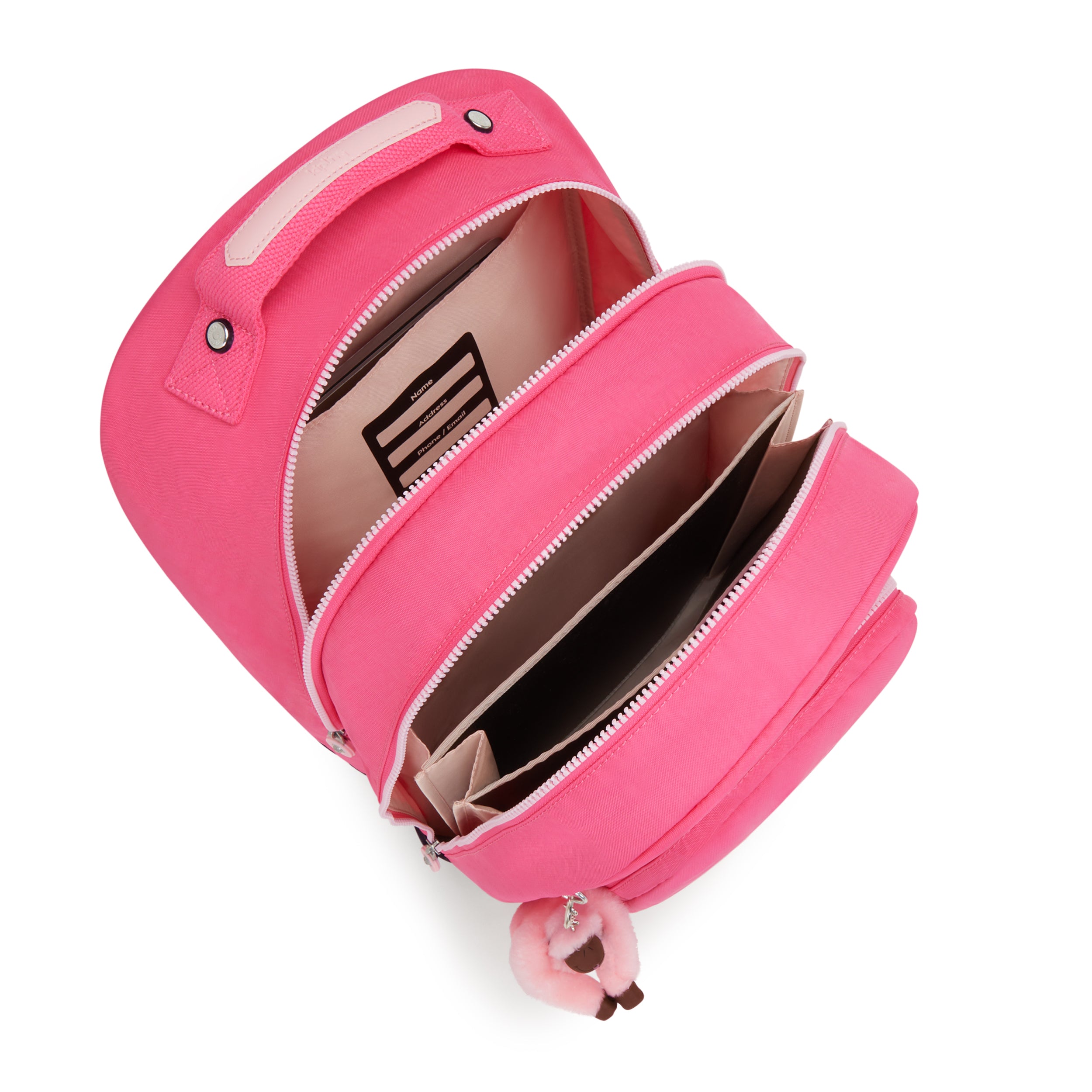 حقيبة ظهر كيبلينج كبيرة من فئة Happy Pink C C2I4053-BZ8