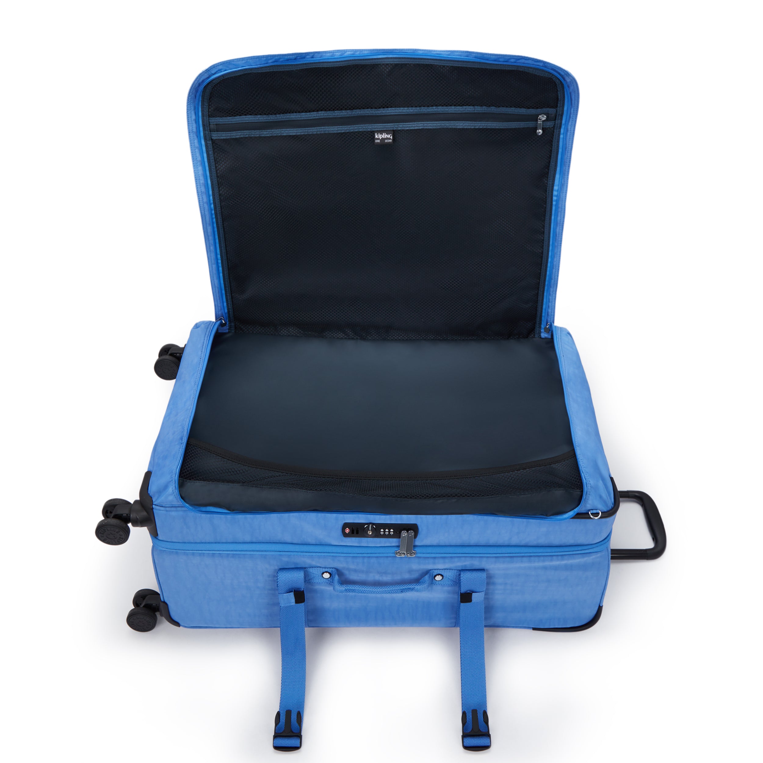 حقيبة سفر كبلينج سبونتانيوس إل كوكتيل زرقاء كبيرة بعجلات I4193-87S