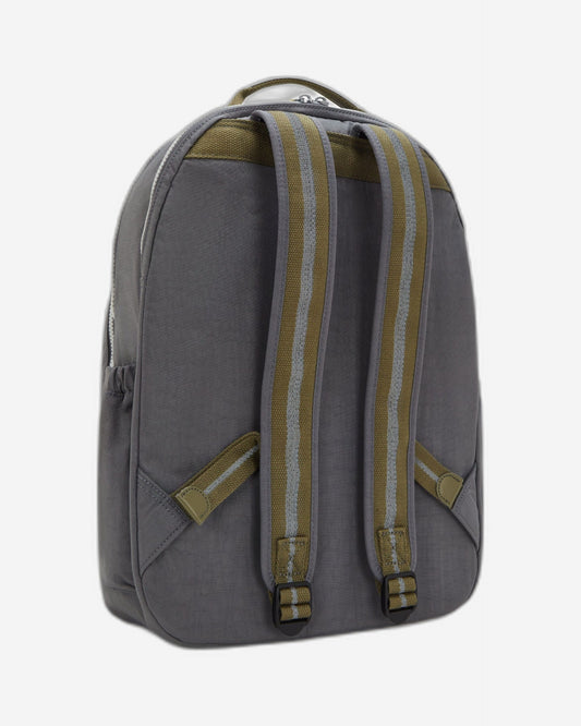 حقيبة ظهر Kipling Seoul Lap Back to Grey كبيرة مع حجرة للكمبيوتر المحمول I4275-1DX