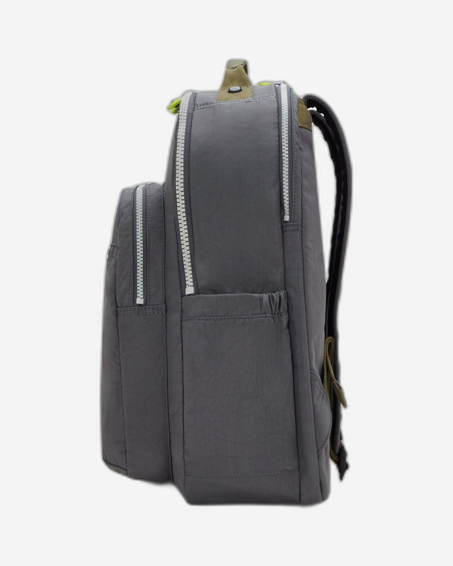حقيبة ظهر Kipling Seoul Lap Back to Grey كبيرة مع حجرة للكمبيوتر المحمول I4275-1DX