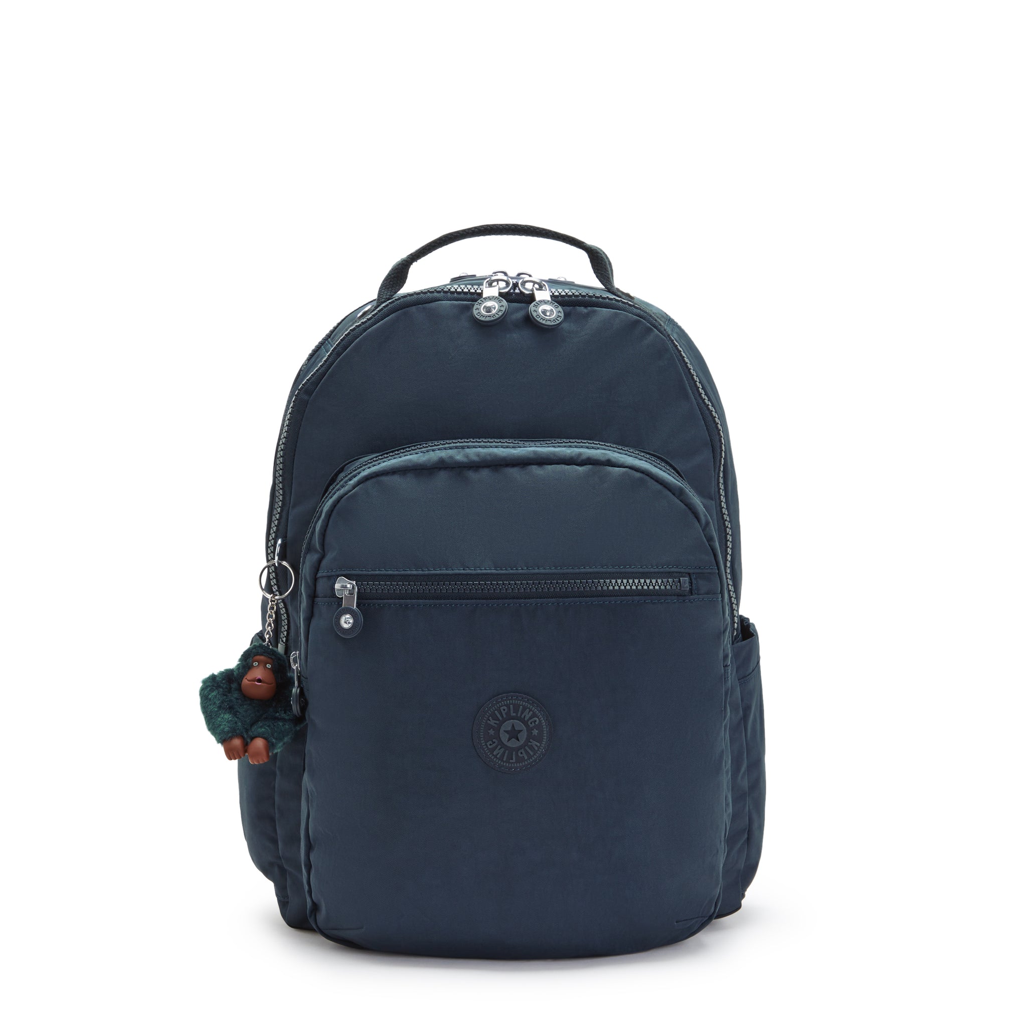 Kipling Seoul Lap True Blue Tonal Large backpack with laptop compartment I4275-4DX