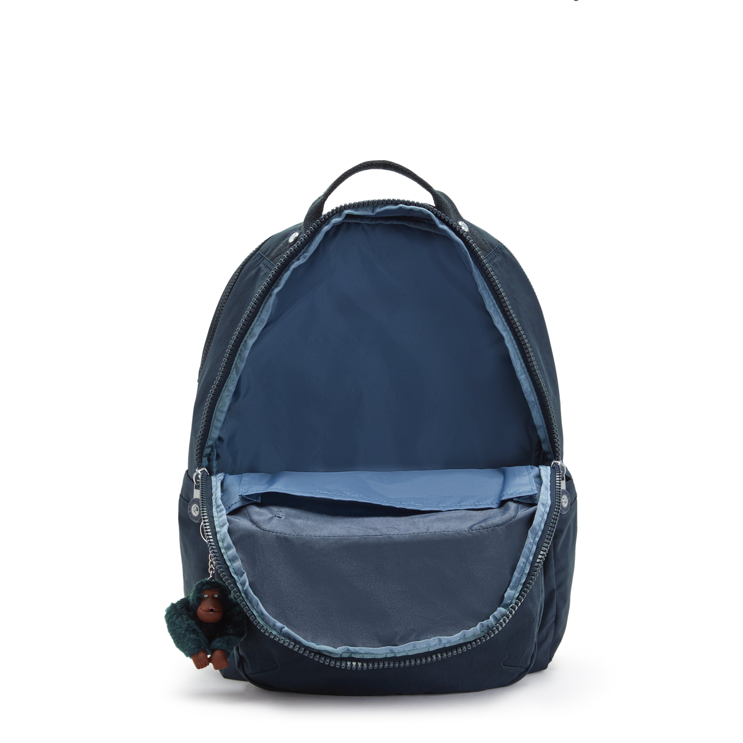 حقيبة ظهر Kipling Seoul Lap True Blue Tonal كبيرة مع حجرة للكمبيوتر المحمول I4275-4DX