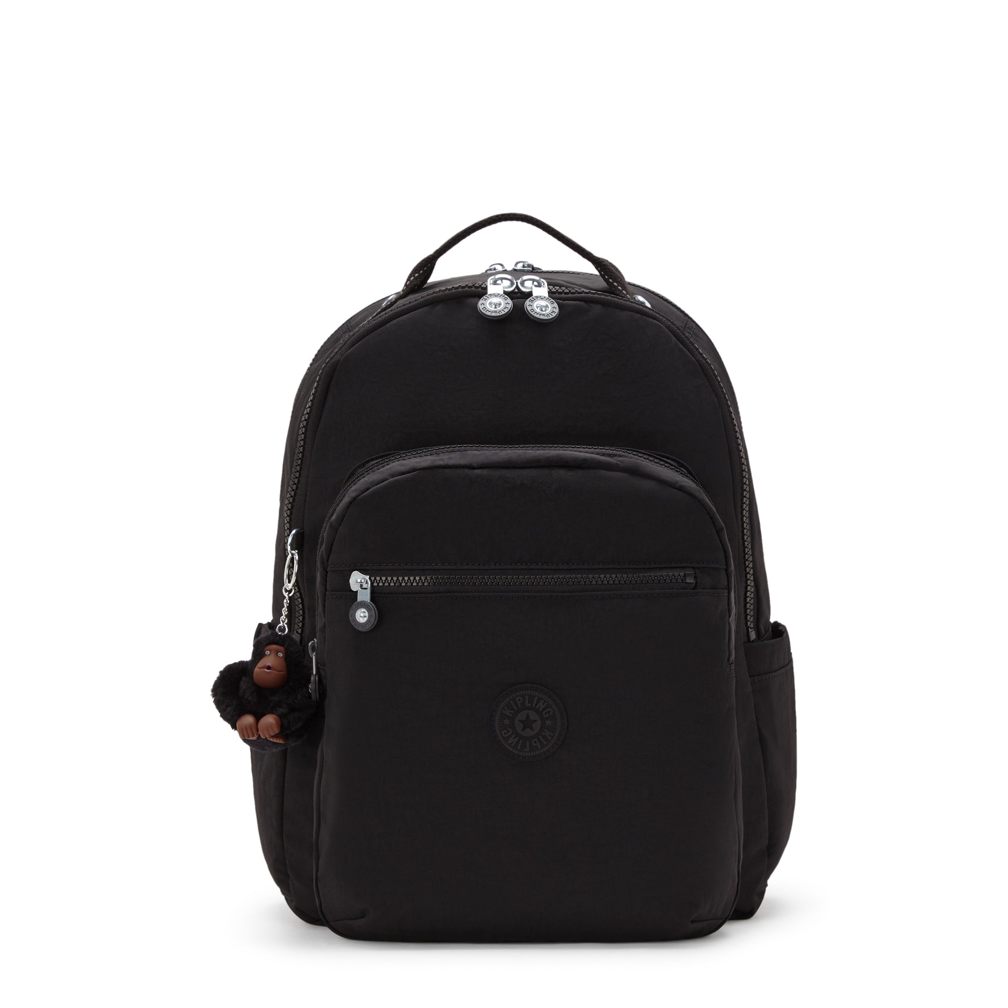 Kipling Seoul Lap True Black Large backpack with laptop compartment I4275-J99