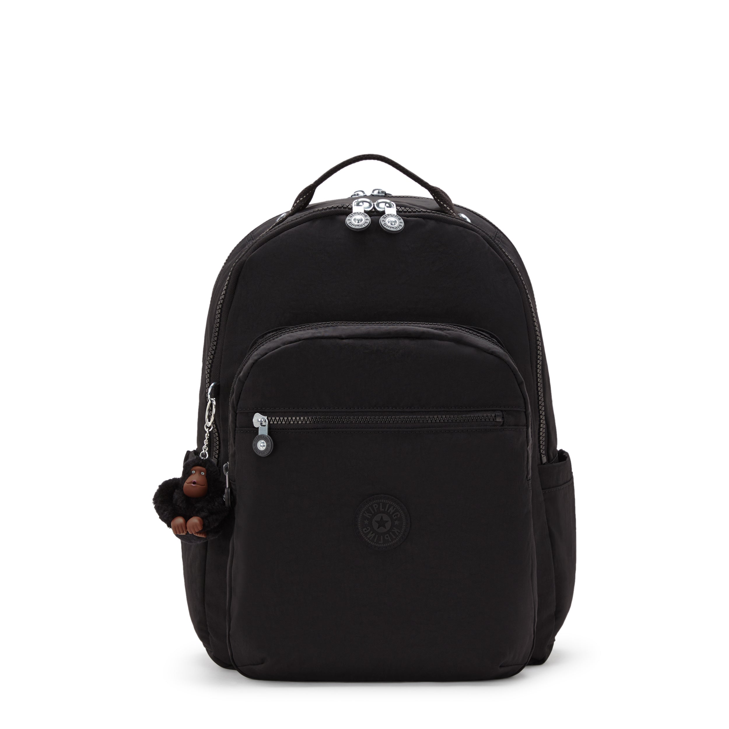 Kipling Seoul Lap True Black Large backpack with laptop compartment I4275-J99